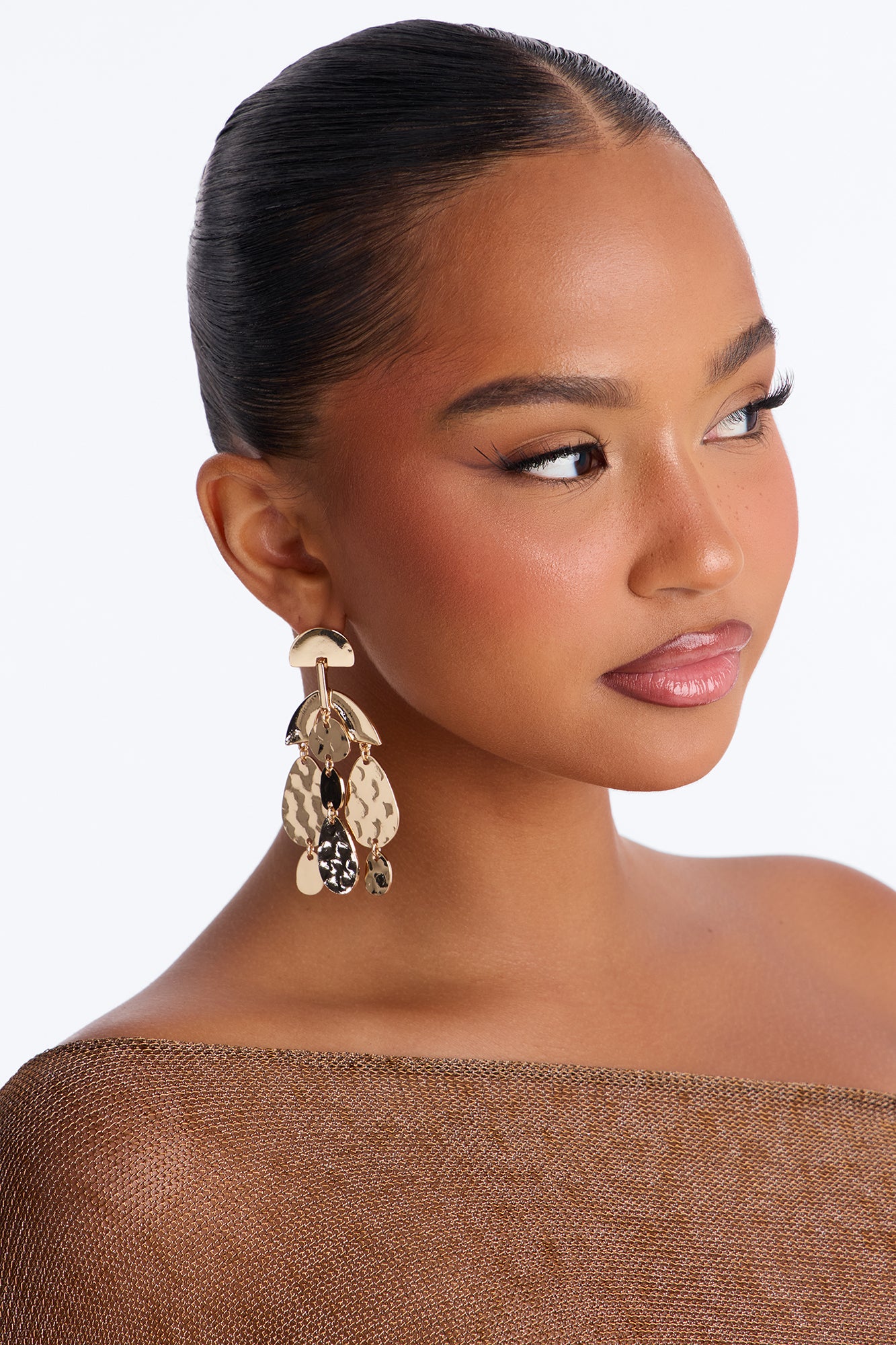 Lilly Drop Earrings - Gold