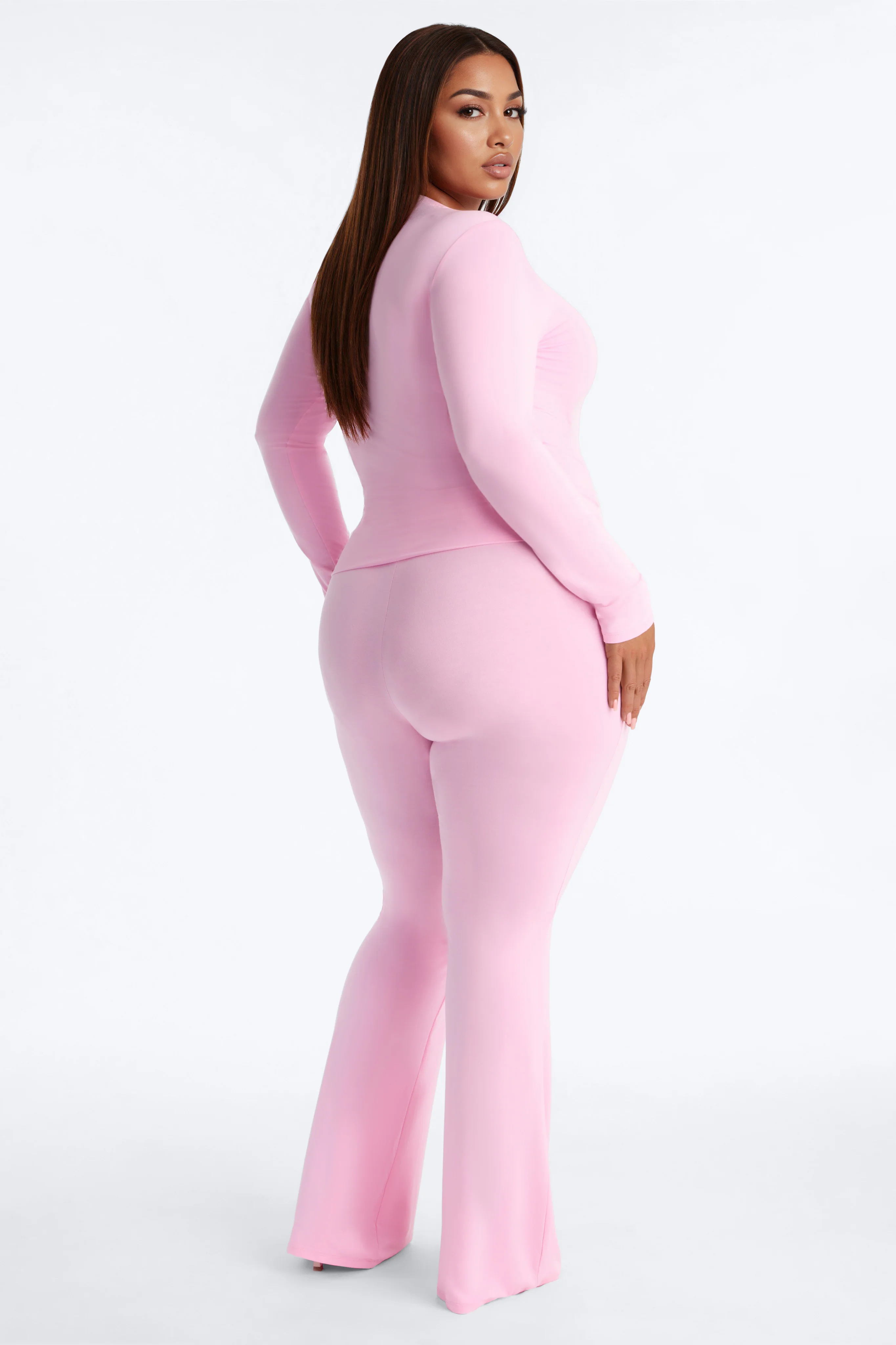 Lily Foldover Pant Set - Pink - Image 8