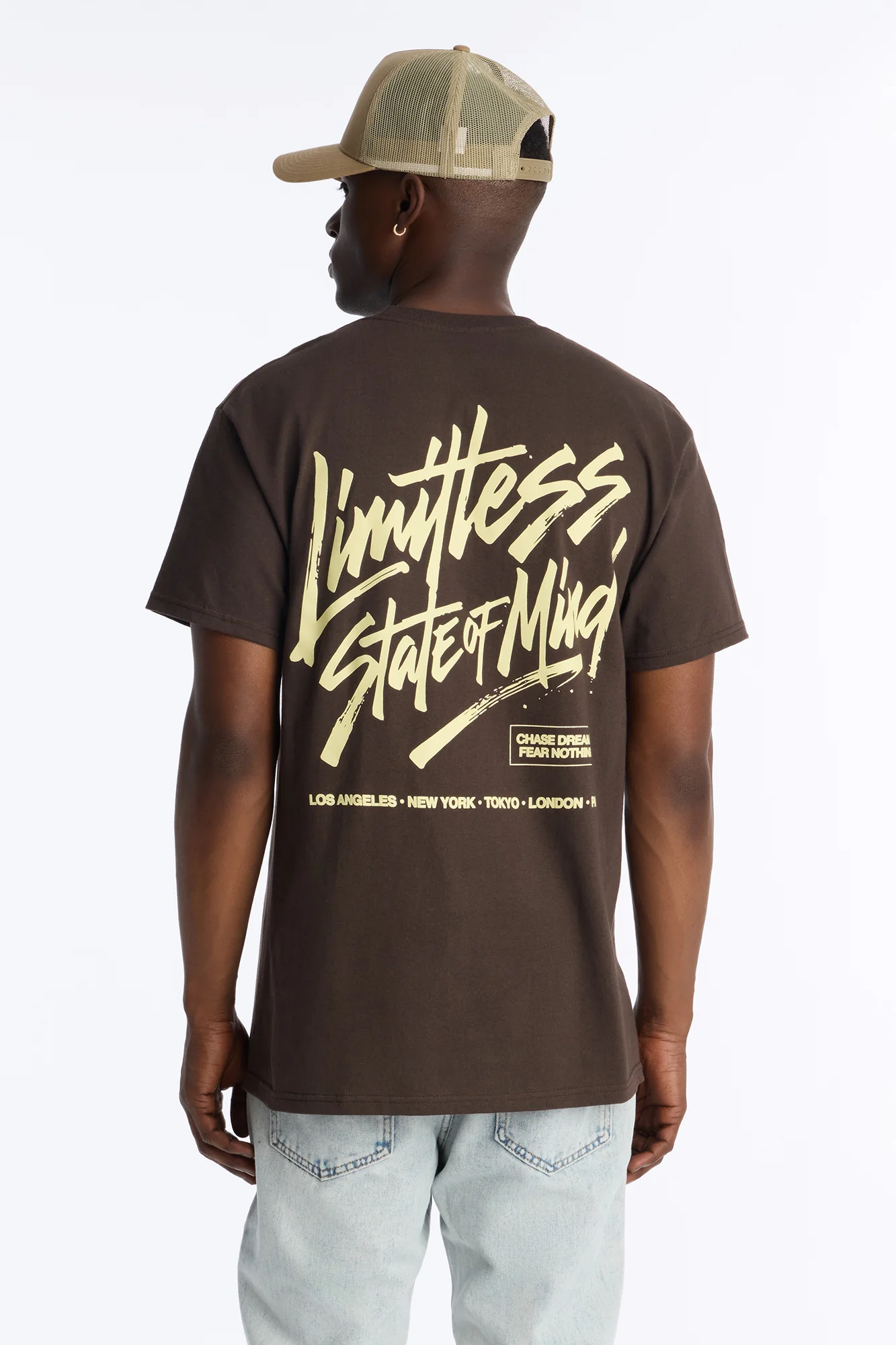 Limitless State Of Mind Oversized Short Sleeve Tee - Brown
