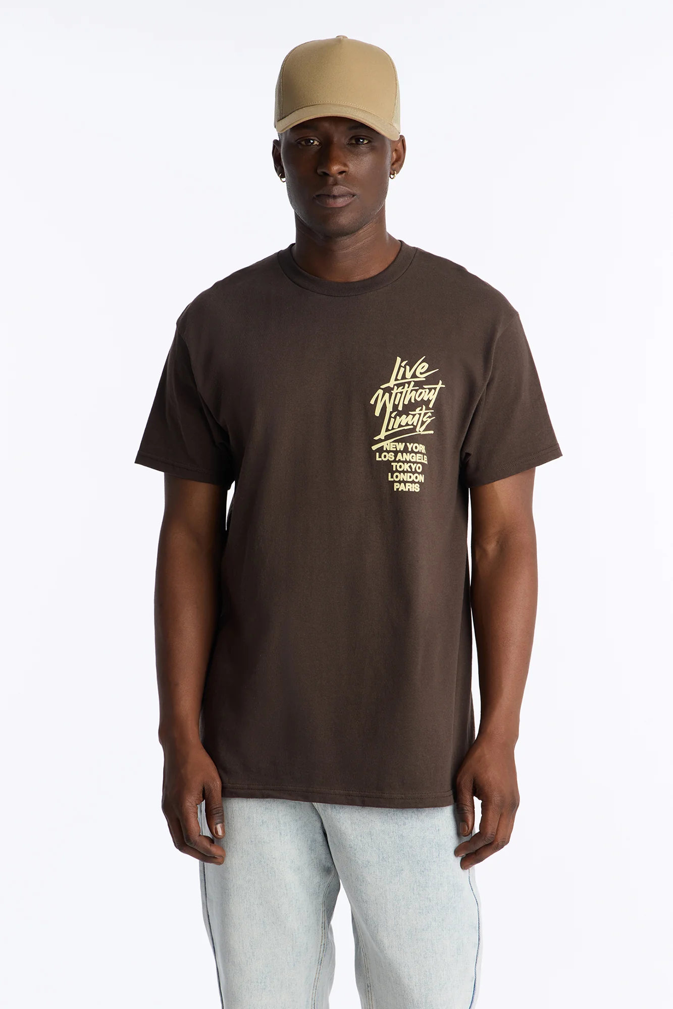 Limitless State Of Mind Oversized Short Sleeve Tee - Brown - Image 4