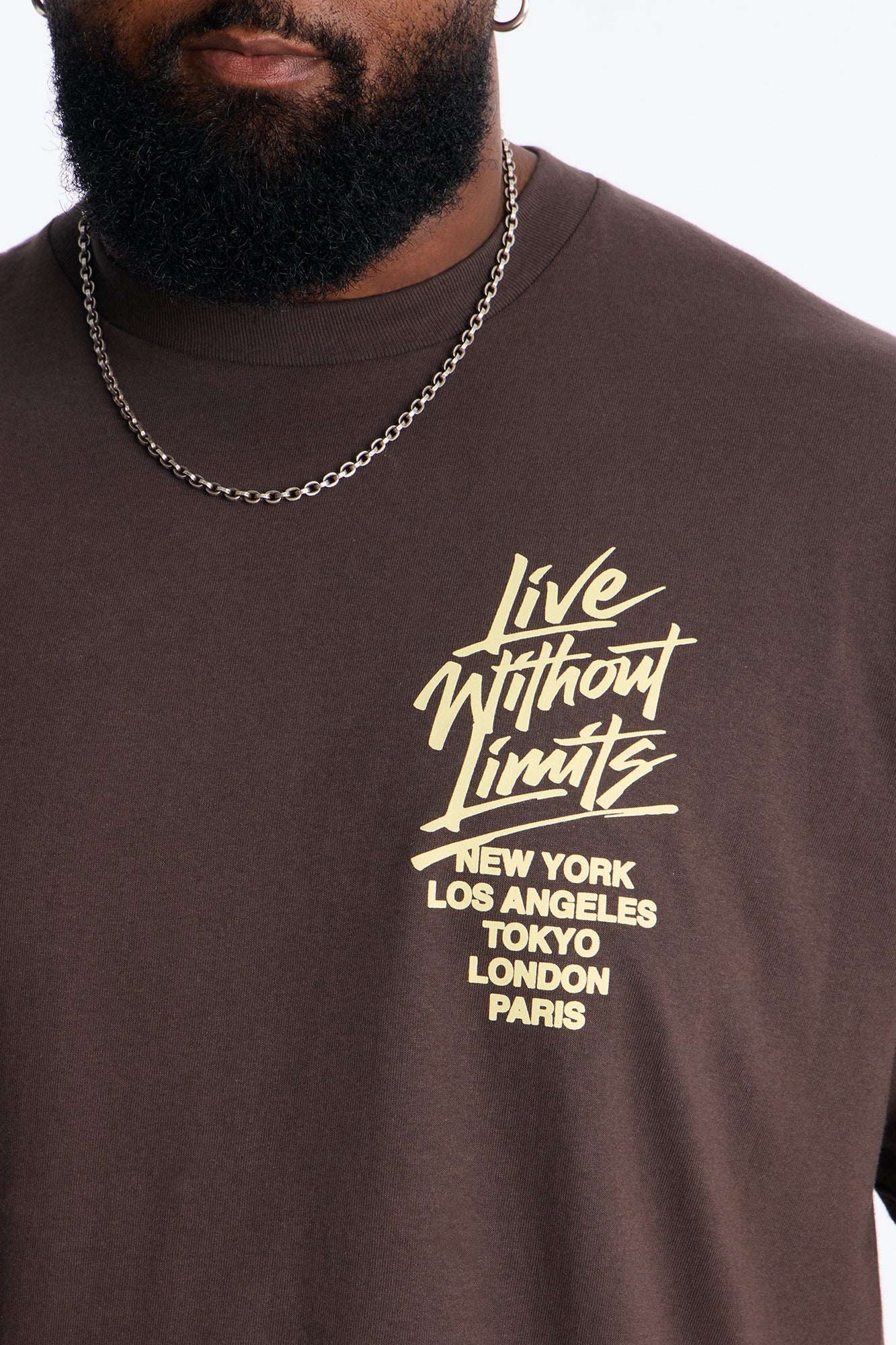 Limitless State Of Mind Oversized Short Sleeve Tee - Brown - Image 7