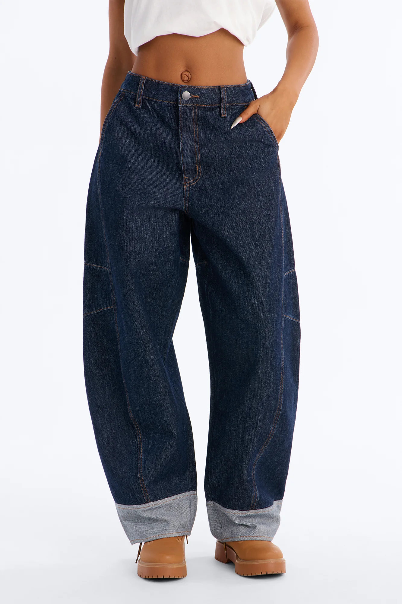 Liora Loose Fit Jeans - Dark Wash - Image 2