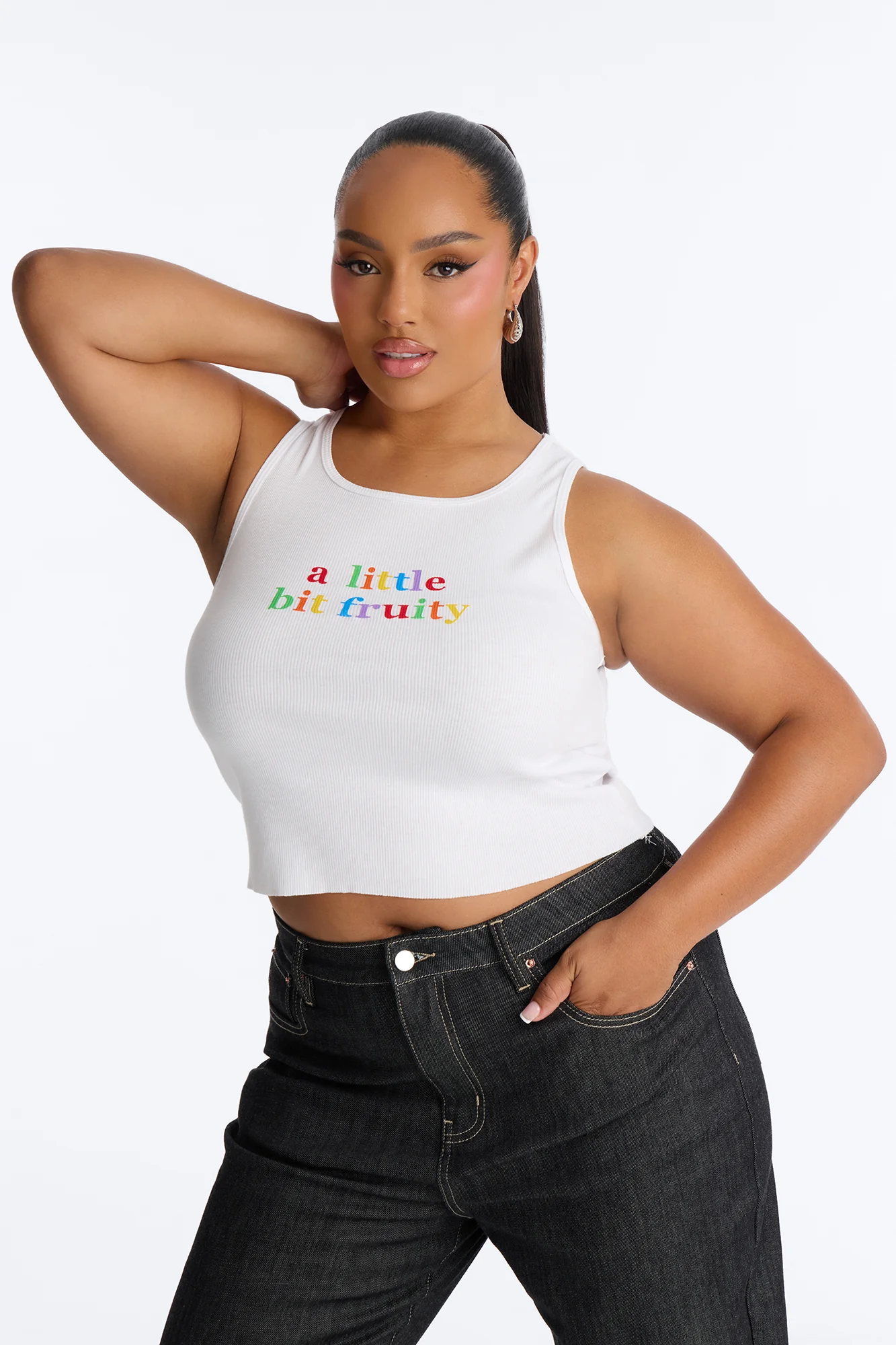 Little Bit Fruity Tank Top - White/combo - Image 5