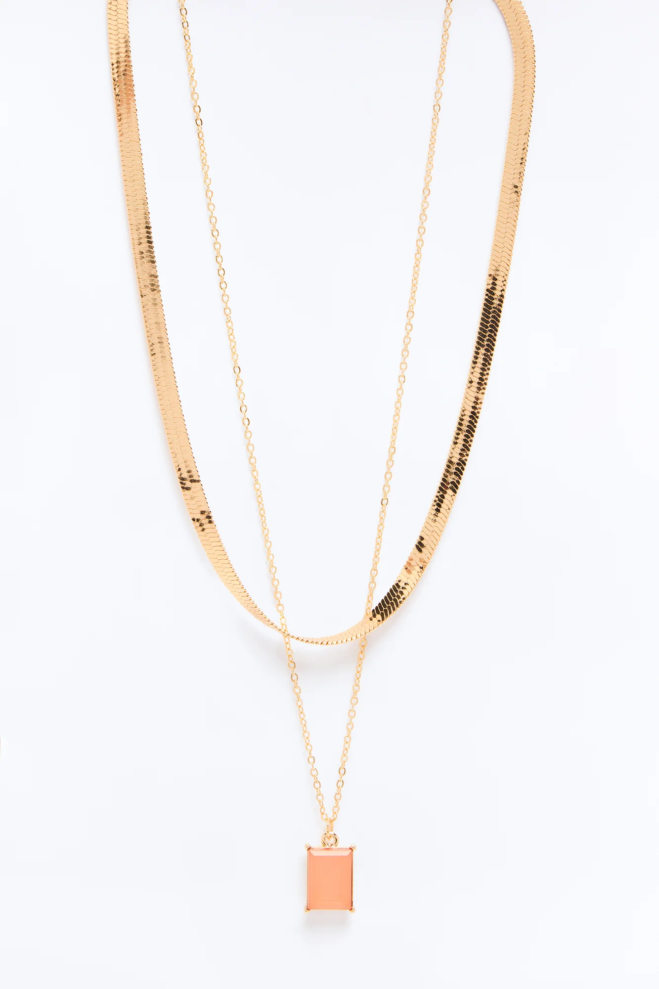 Little Gem Layered Necklace - Gold - Image 3