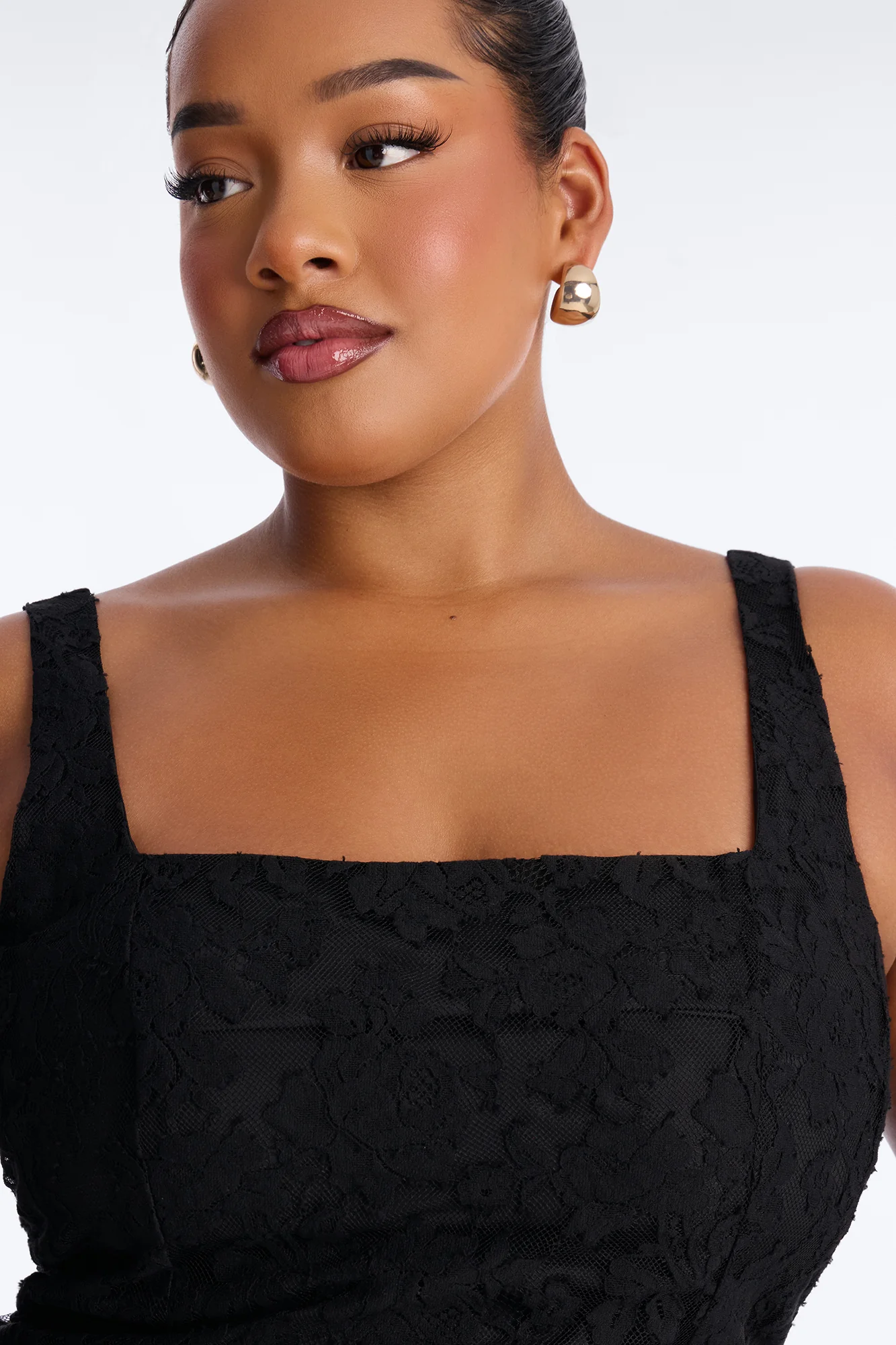Little Miss Perfect Lace Micro Mini Dress - Black - Image 7