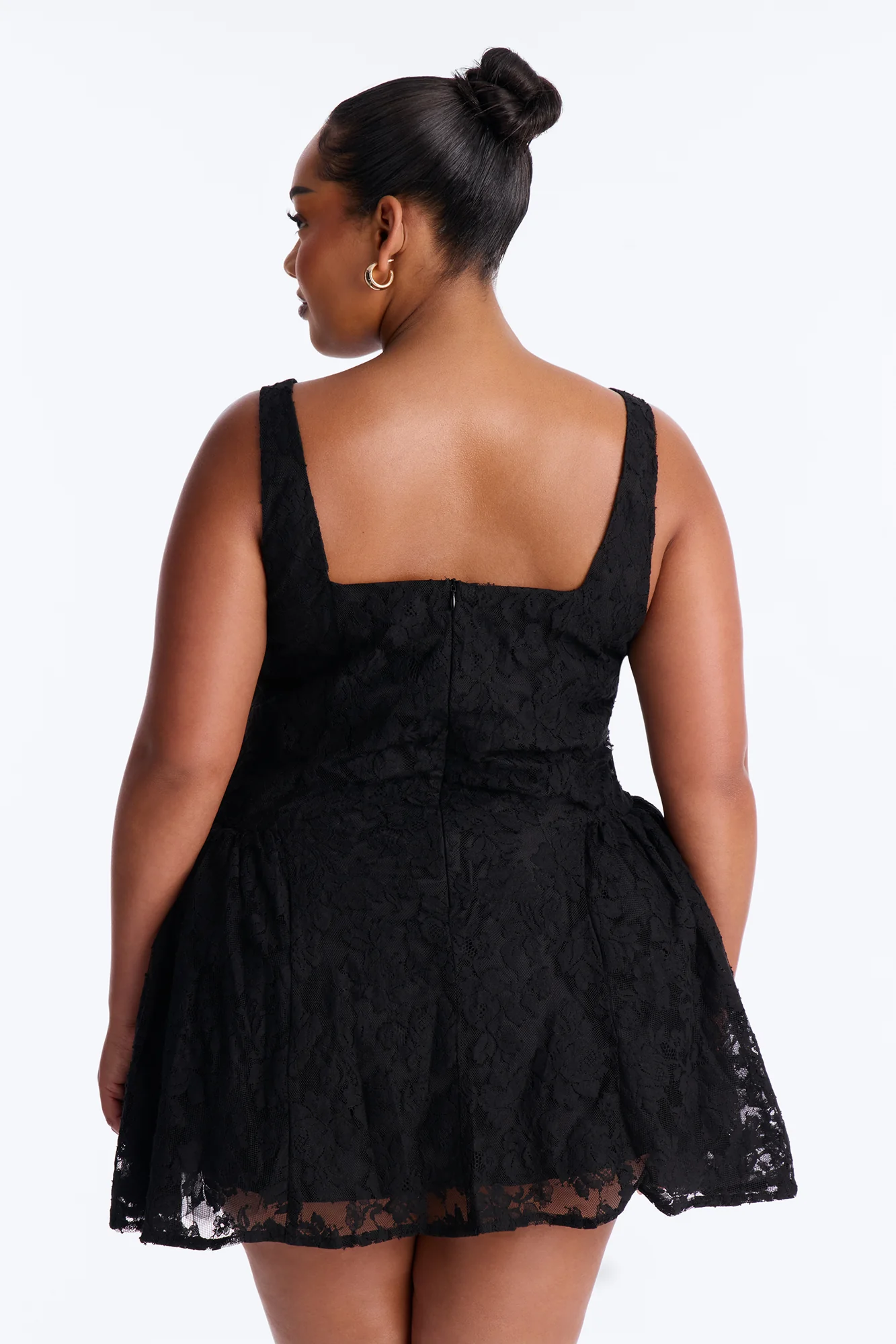 Little Miss Perfect Lace Micro Mini Dress - Black - Image 8