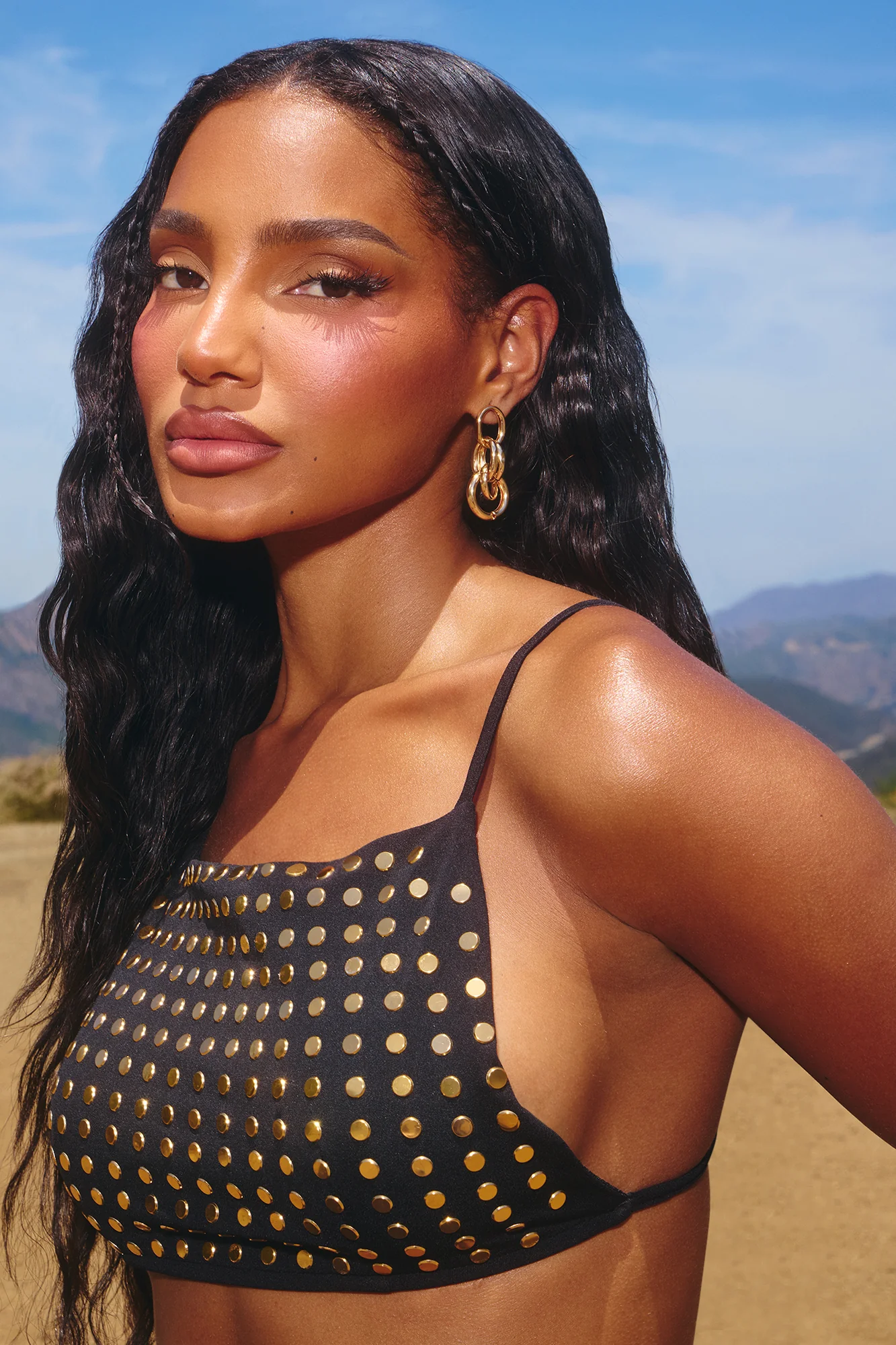 Locking In Earrings - Gold - Image 2