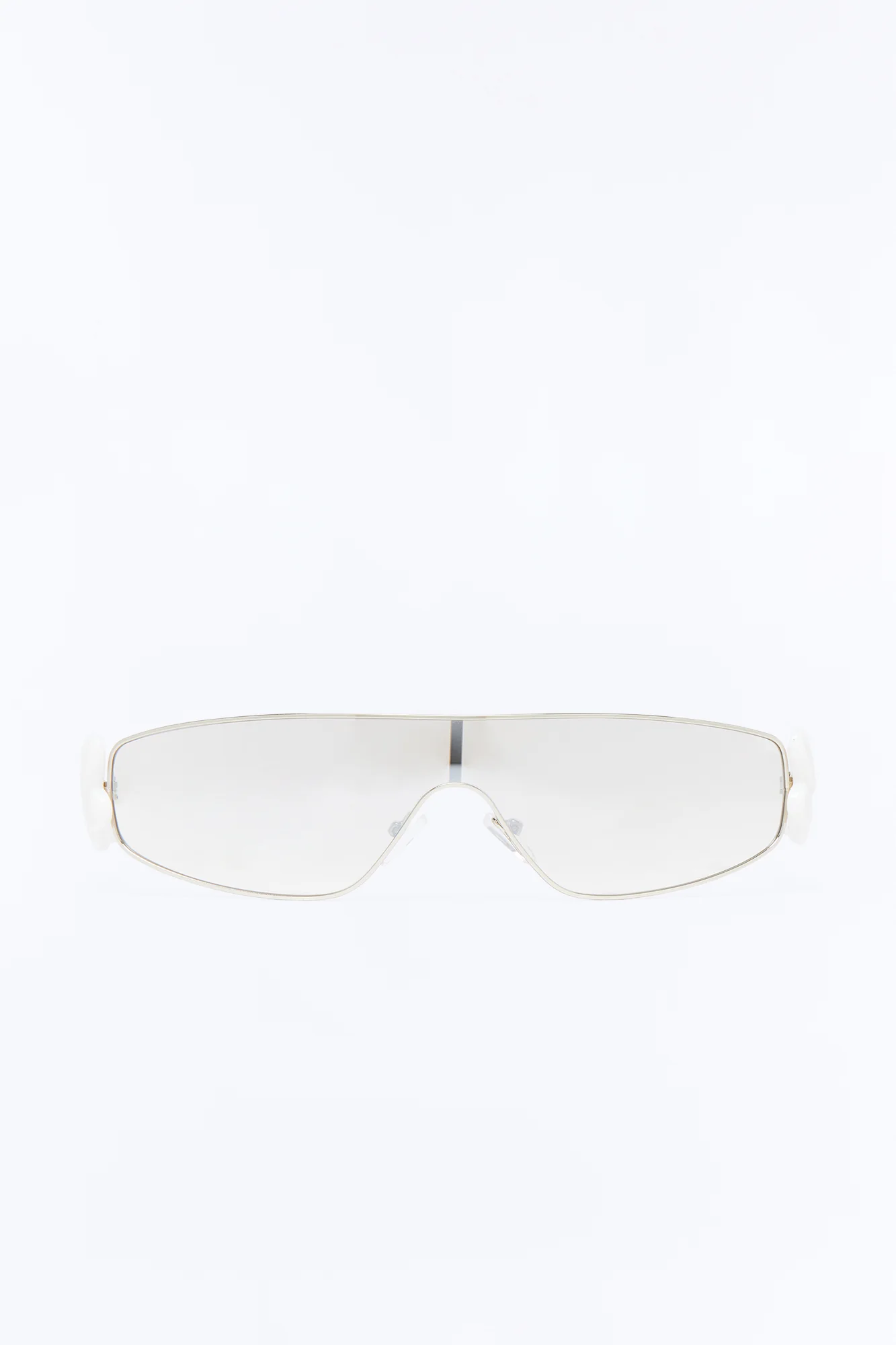 Love Bomb Shield Sunglasses - White - Image 2