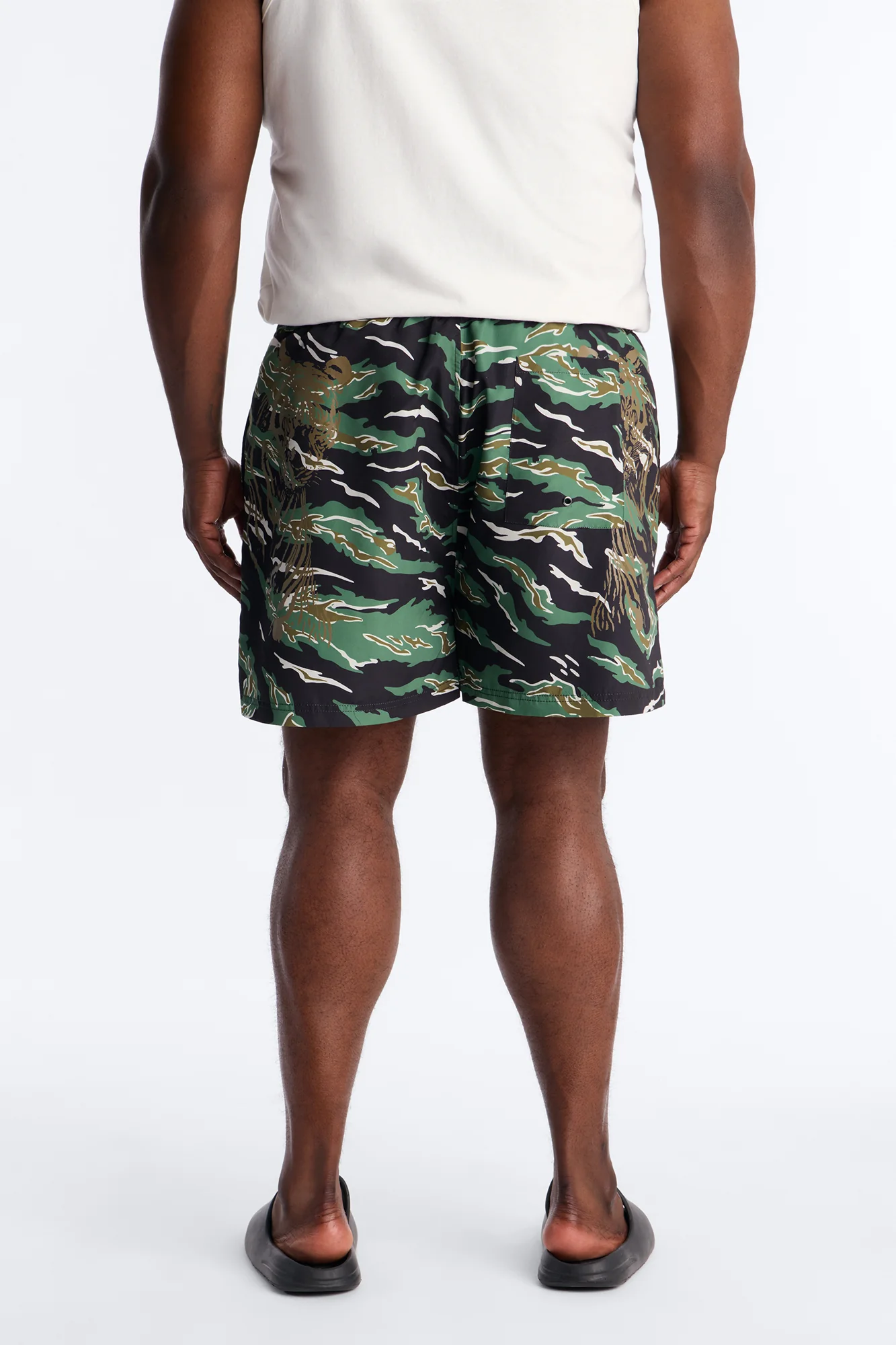 Loyalty First Camo Swim Trunk 4″ - Black/combo - Image 8