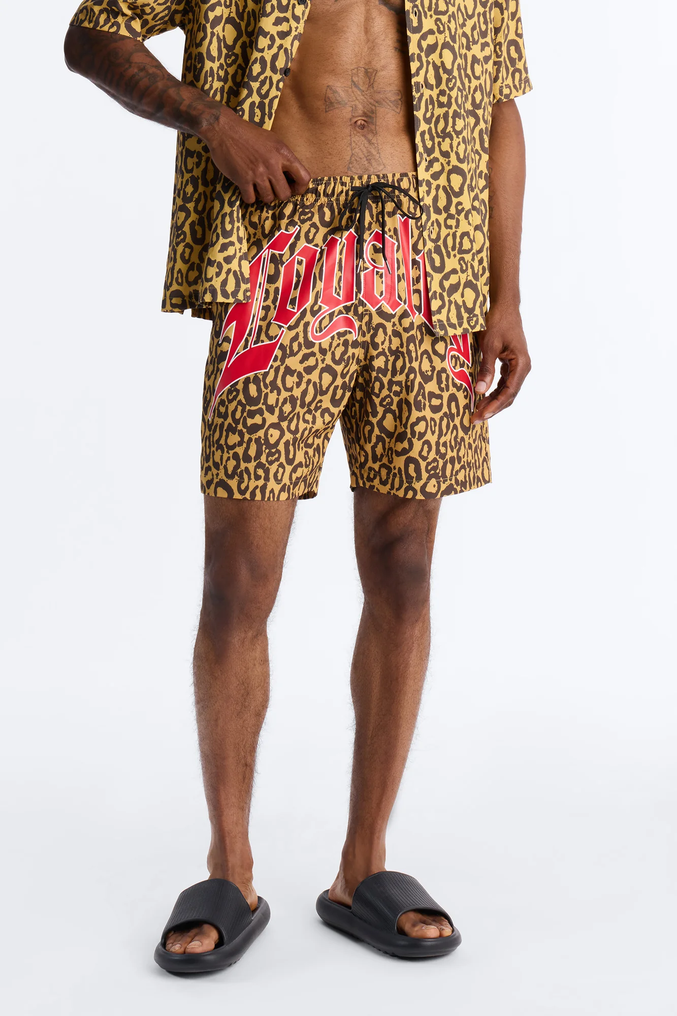 Loyalty In The Wild Swim Trunk 7″ - Leopard