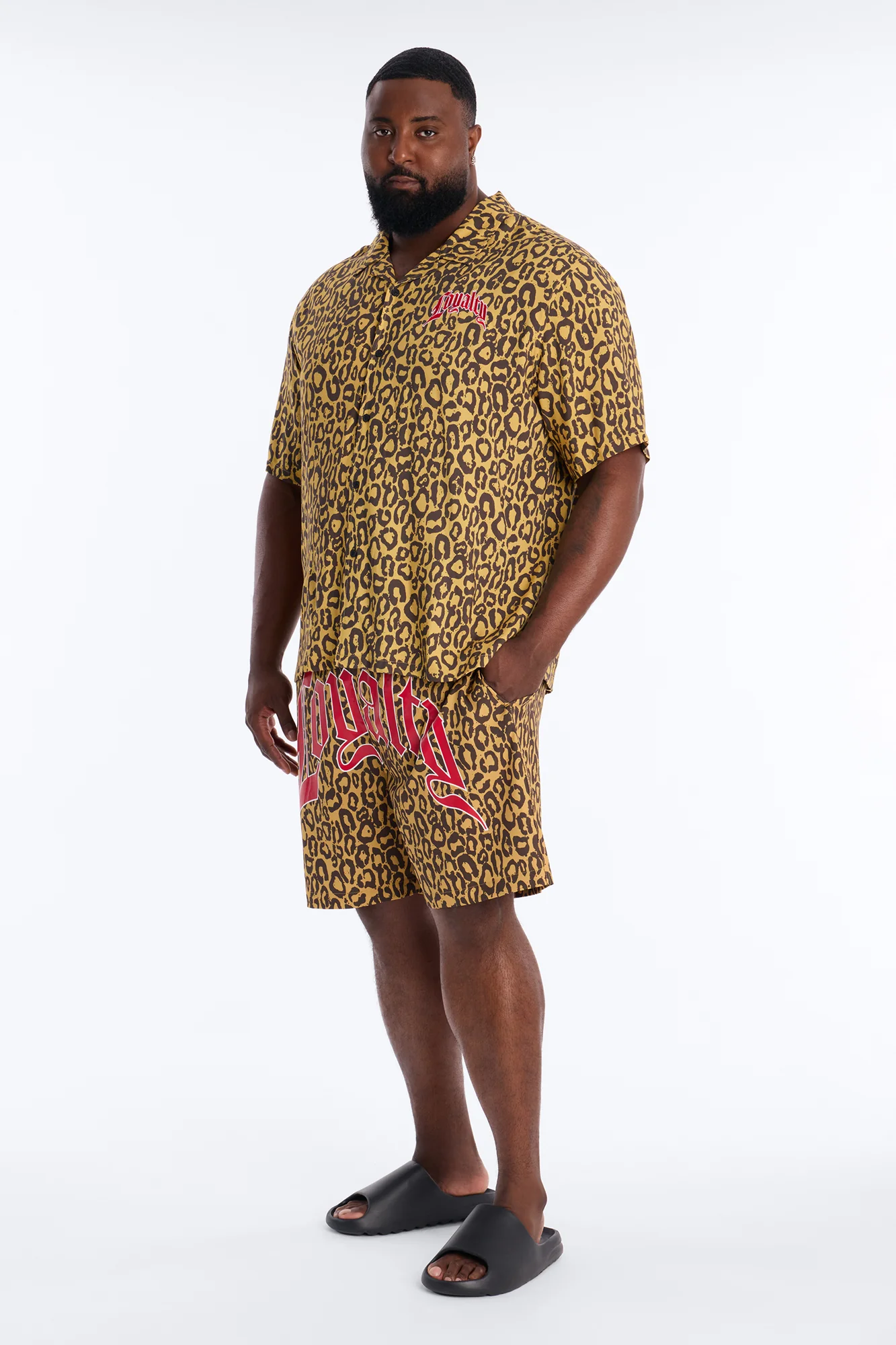 Loyalty In The Wild Swim Trunk 7″ - Leopard - Image 6