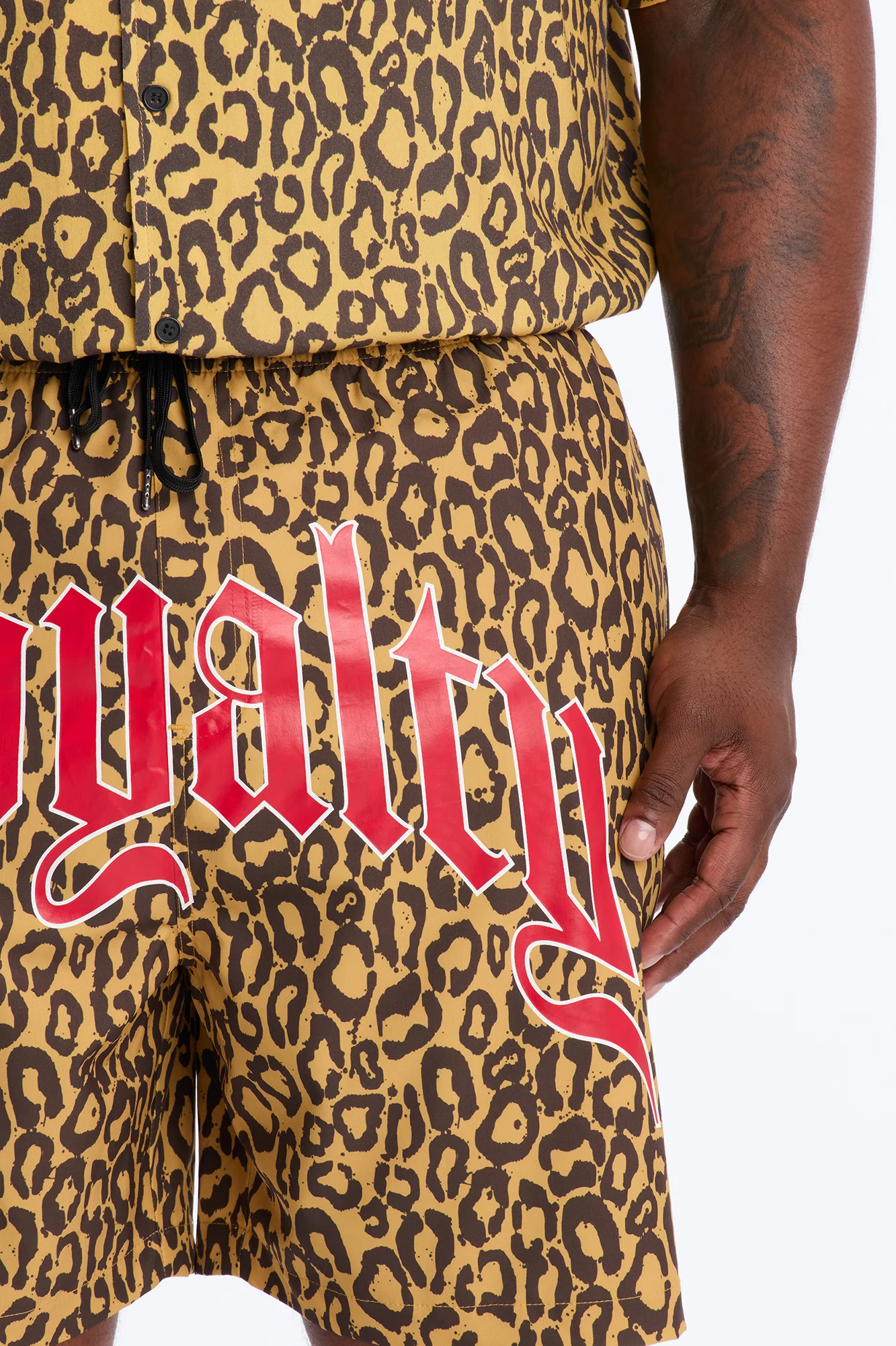Loyalty In The Wild Swim Trunk 7″ - Leopard - Image 7