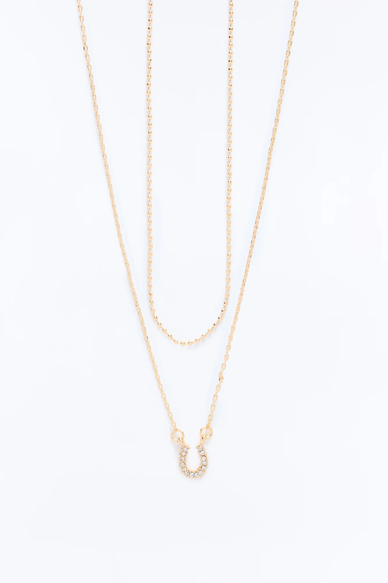 Luckiest One Layered Necklace - Gold