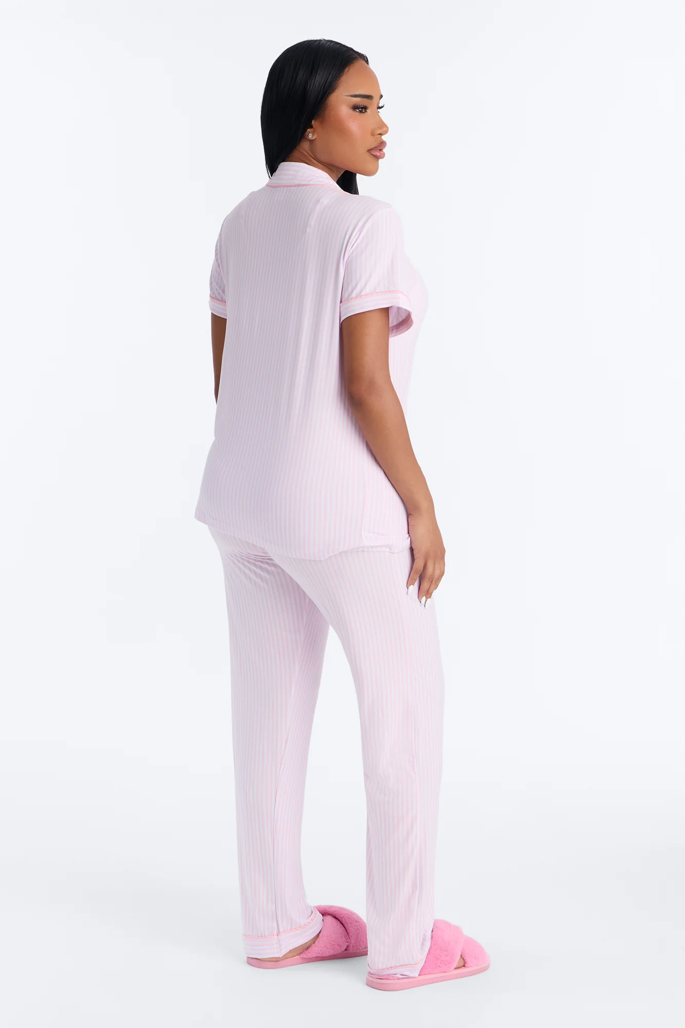 Lucky You 2pc PJ Pant Set - Pink/combo - Image 4