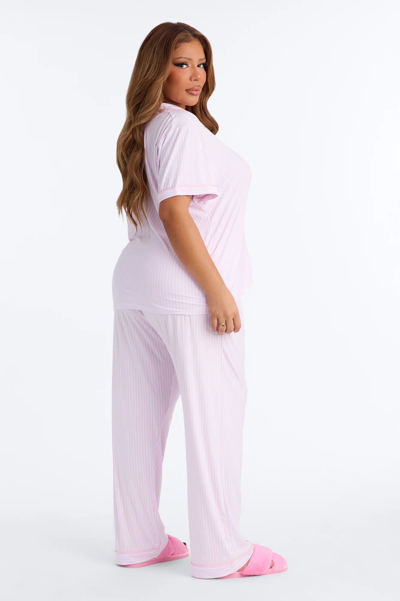 Lucky You 2pc PJ Pant Set - Pink/combo - Image 8