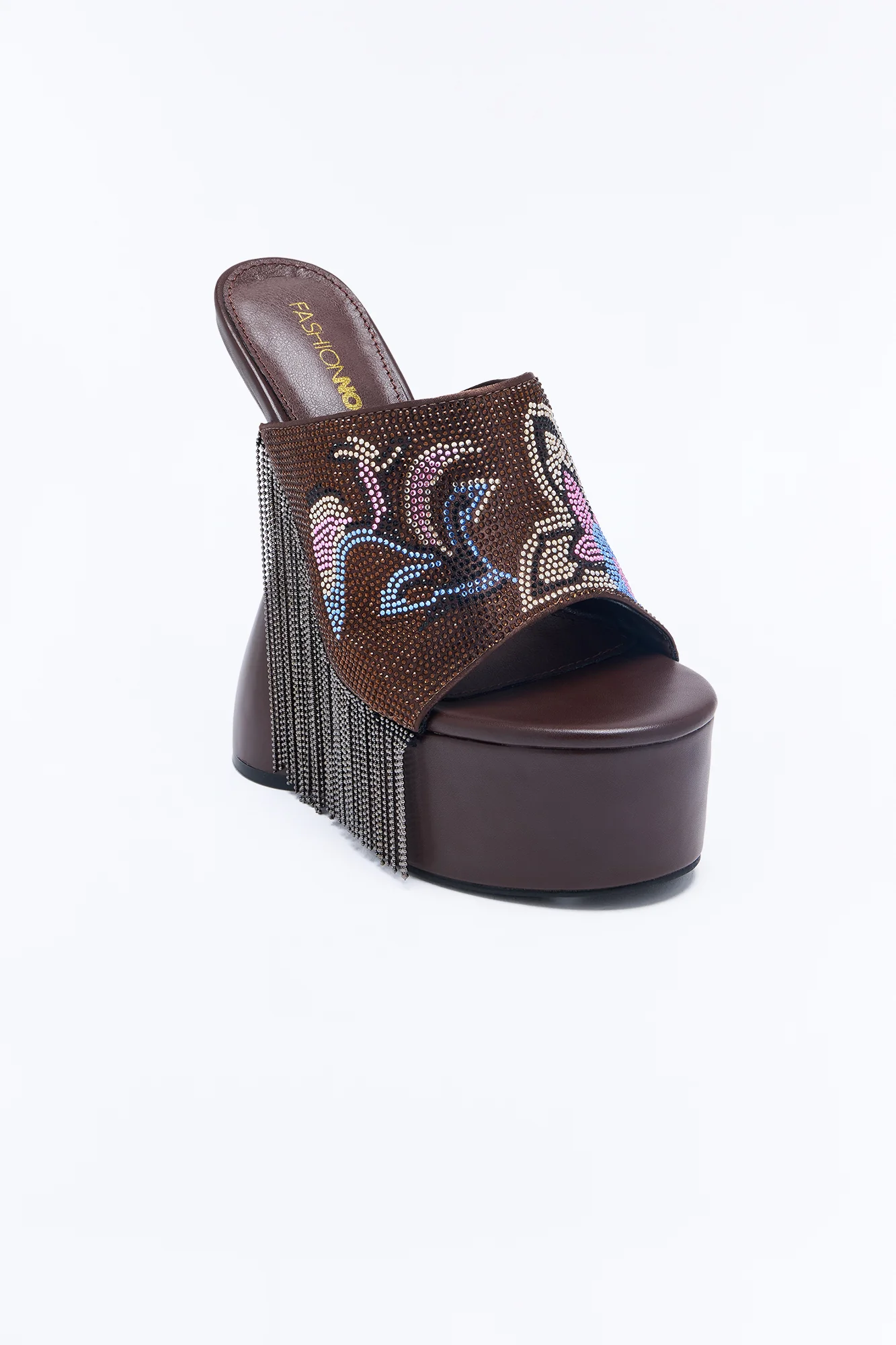 Lumify Ultra Platform Wood Heels - Chocolate - Image 4