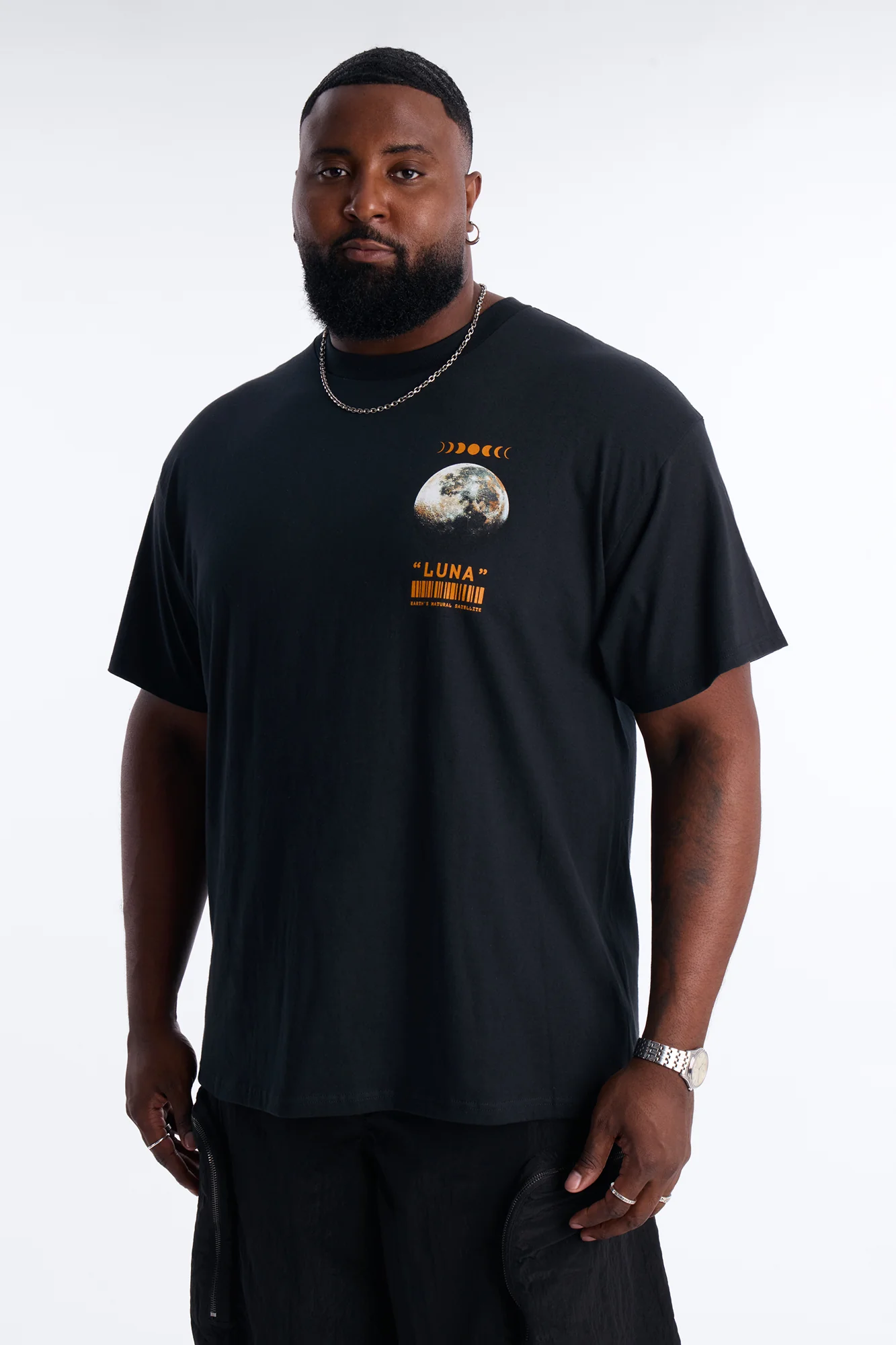 Luna Short Sleeve Tee - Black - Image 8