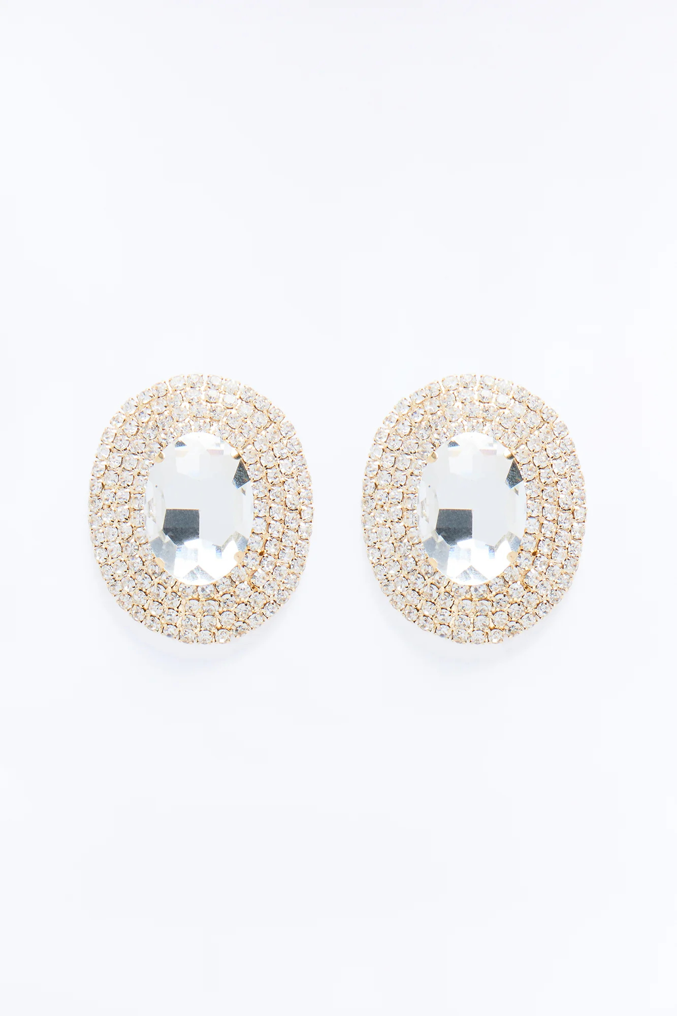 Lure You In Rhinestone Earrings - Silver - Image 3