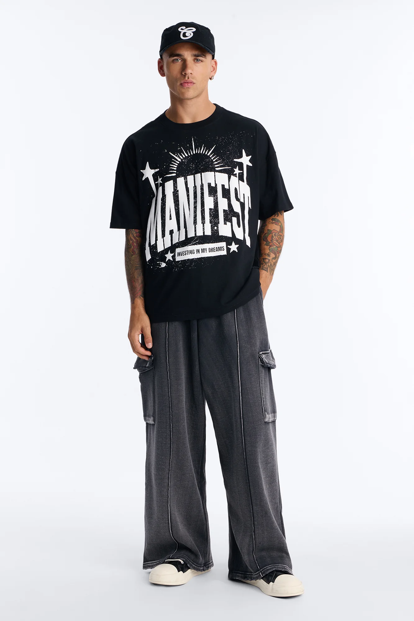 Manifest Success Boxy Short Sleeve Tee - Black - Image 2