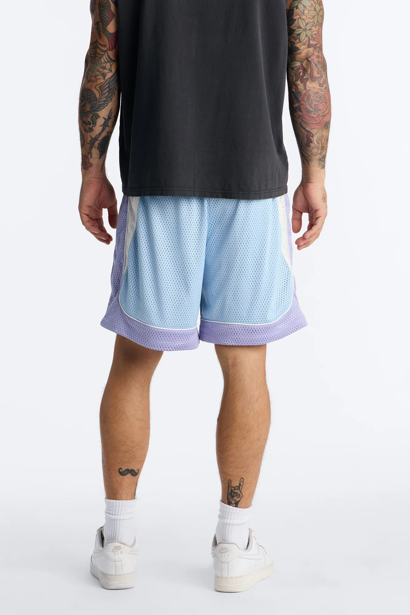 Marcello Relaxed Mesh Short - Purple/combo - Image 4