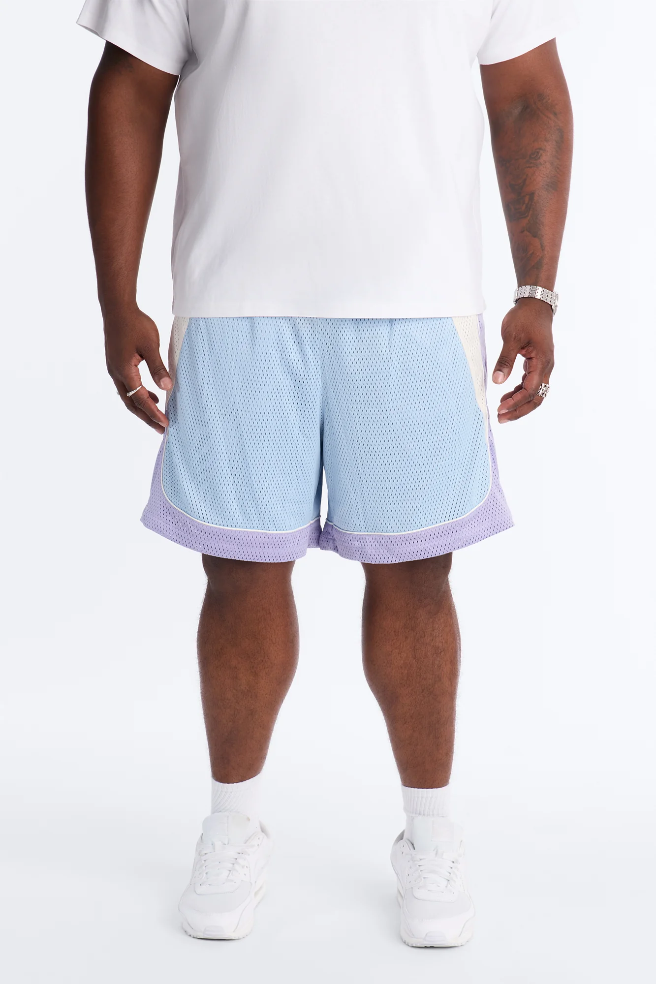 Marcello Relaxed Mesh Short - Purple/combo - Image 5