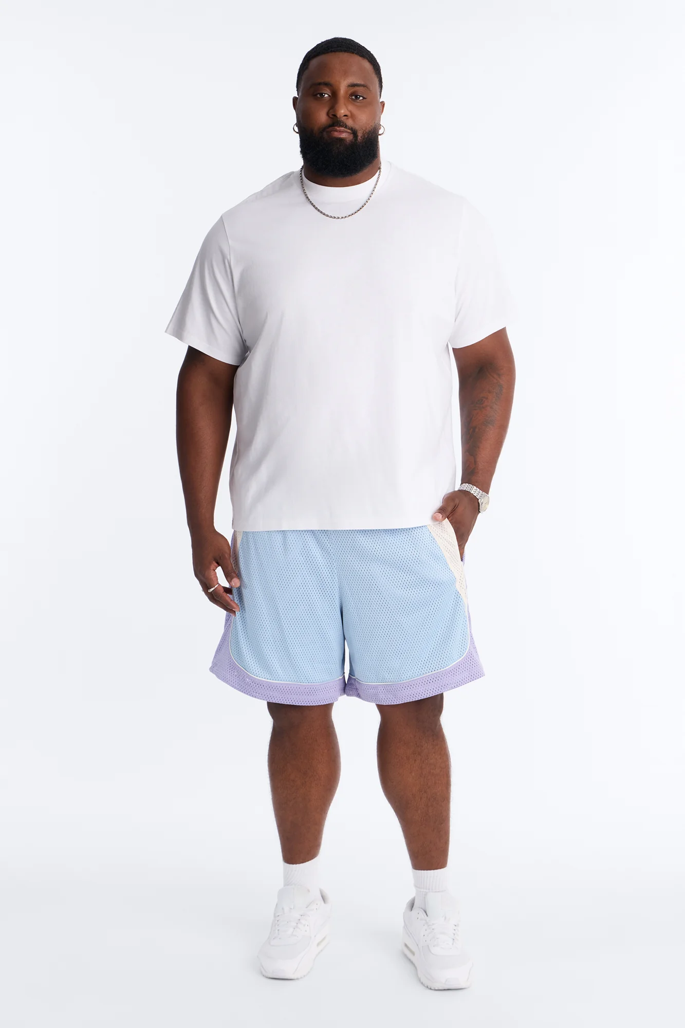 Marcello Relaxed Mesh Short - Purple/combo - Image 6