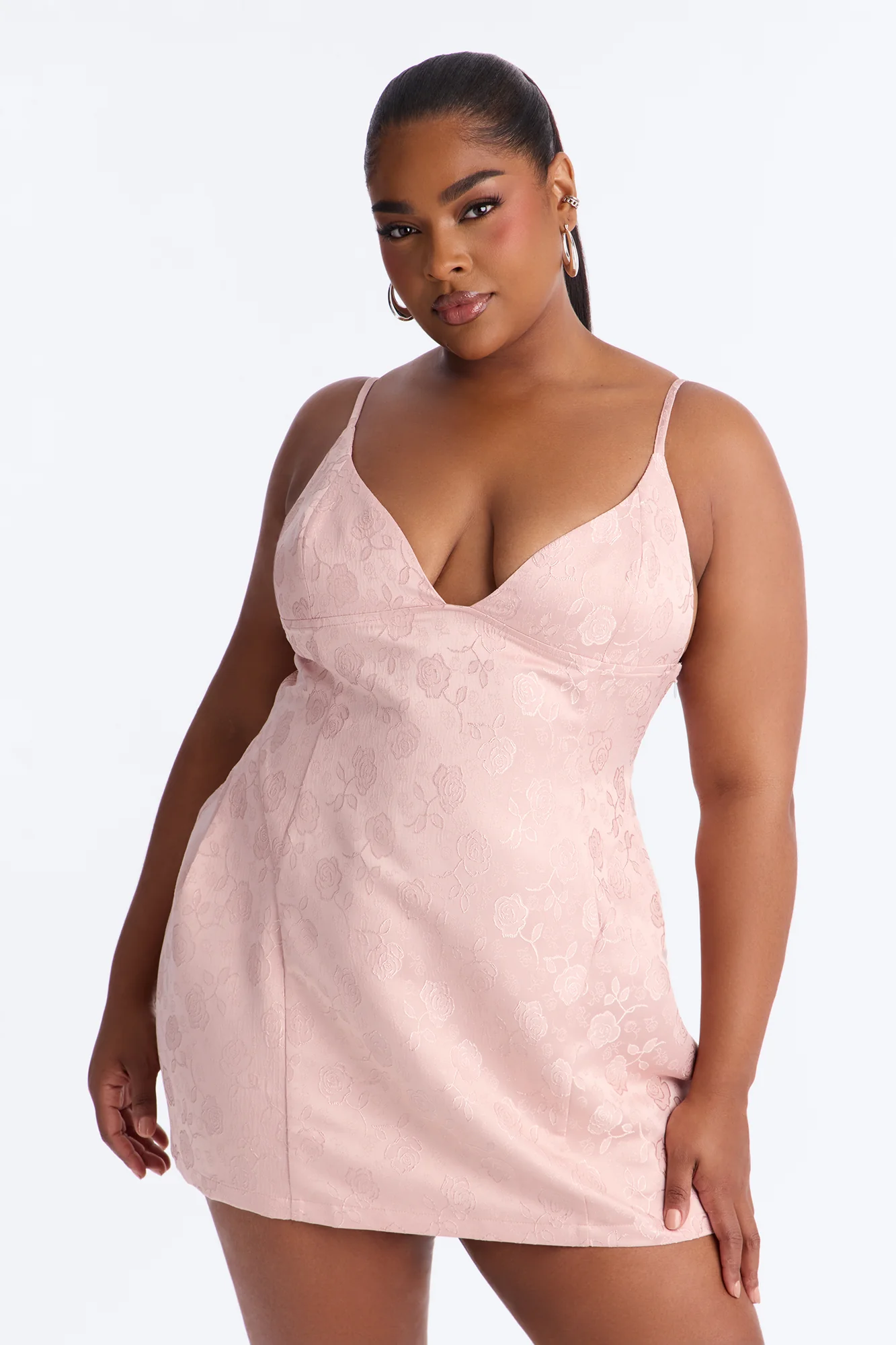 Mariana Embroidered Mini Dress - Pink - Image 6