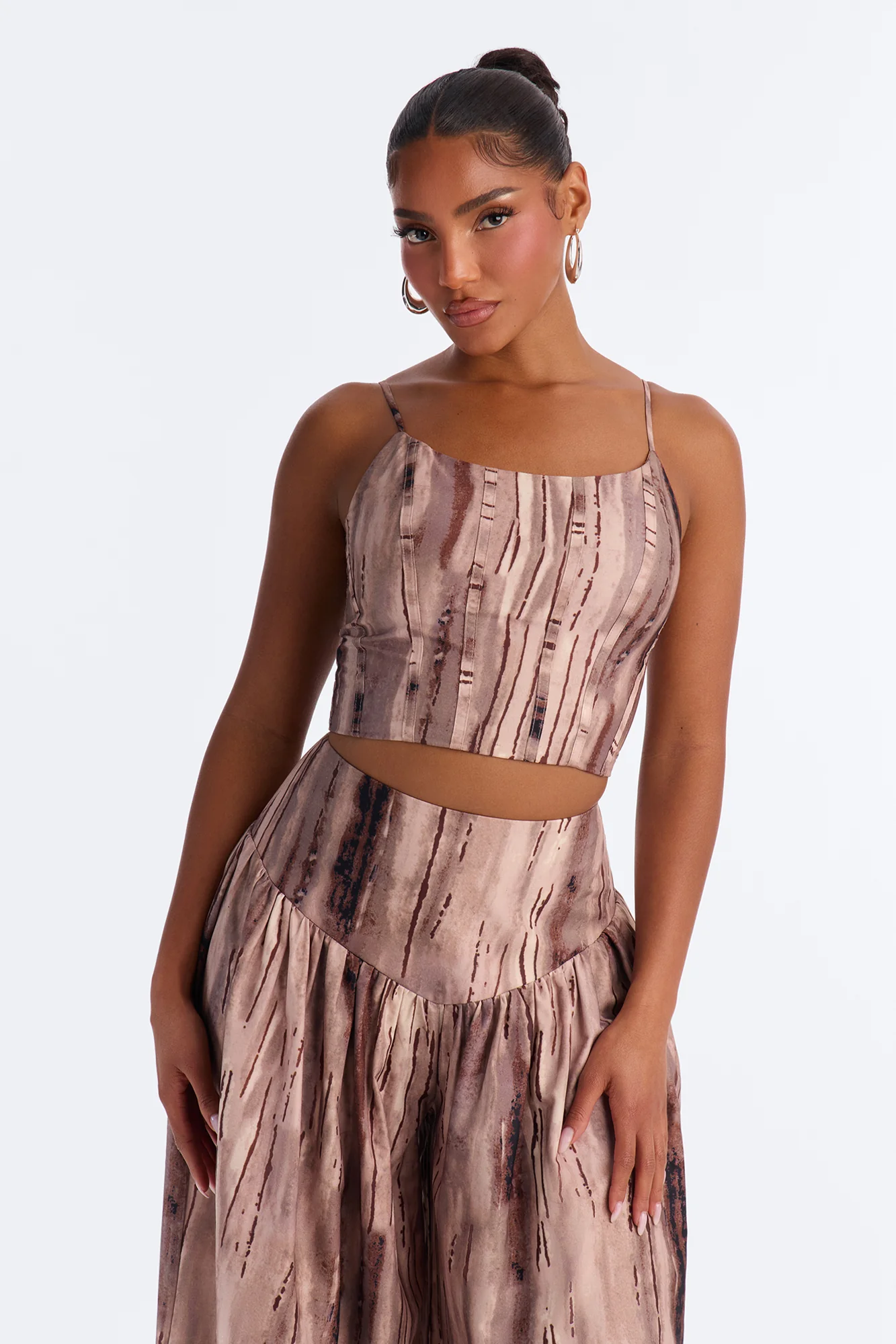 Marni Challis Pant Set - Brown/combo - Image 2