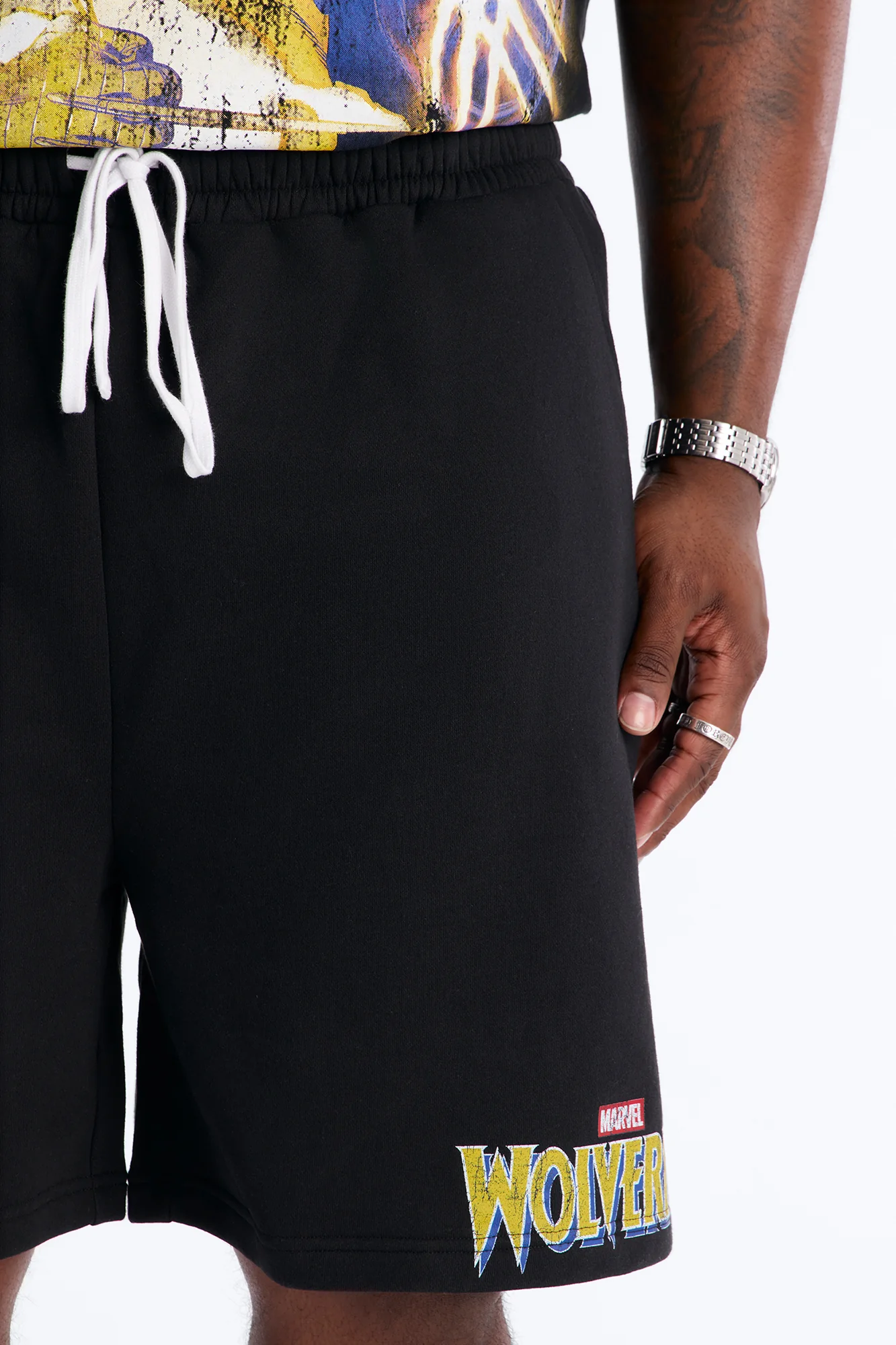 Marvel Wolverine Sweatshort - Black - Image 9
