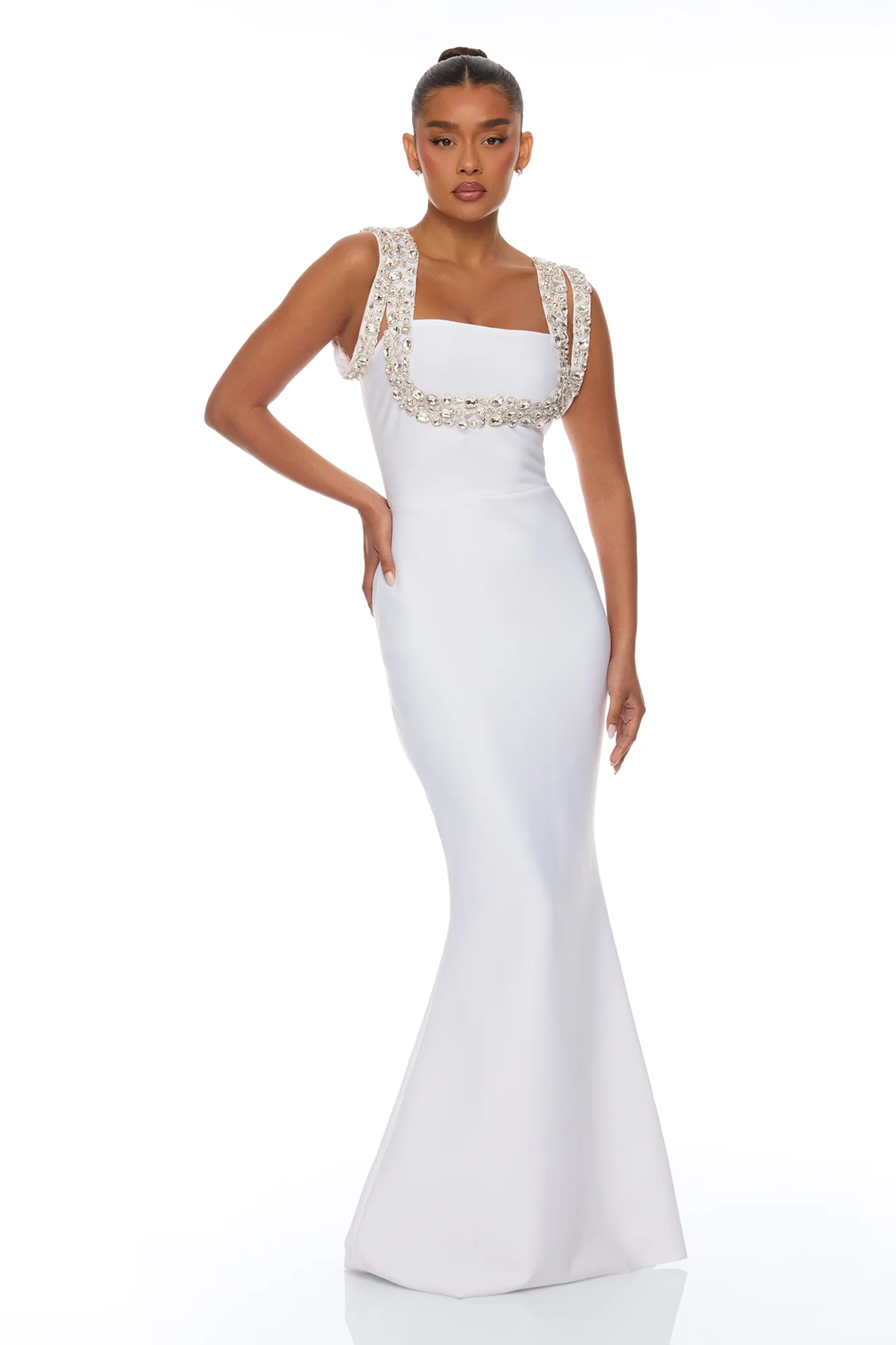 Masie Bandage Gown - Ivory