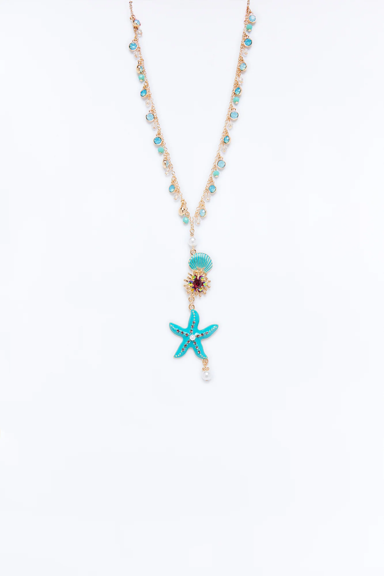 Maui Glow Necklace - Blue - Image 3