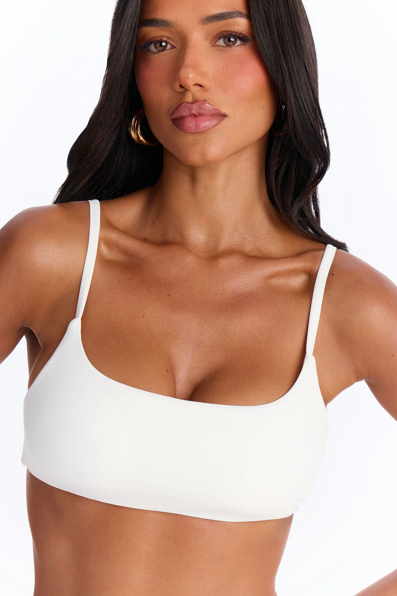 Maui Mix And Match Bralette Bikini Top - White