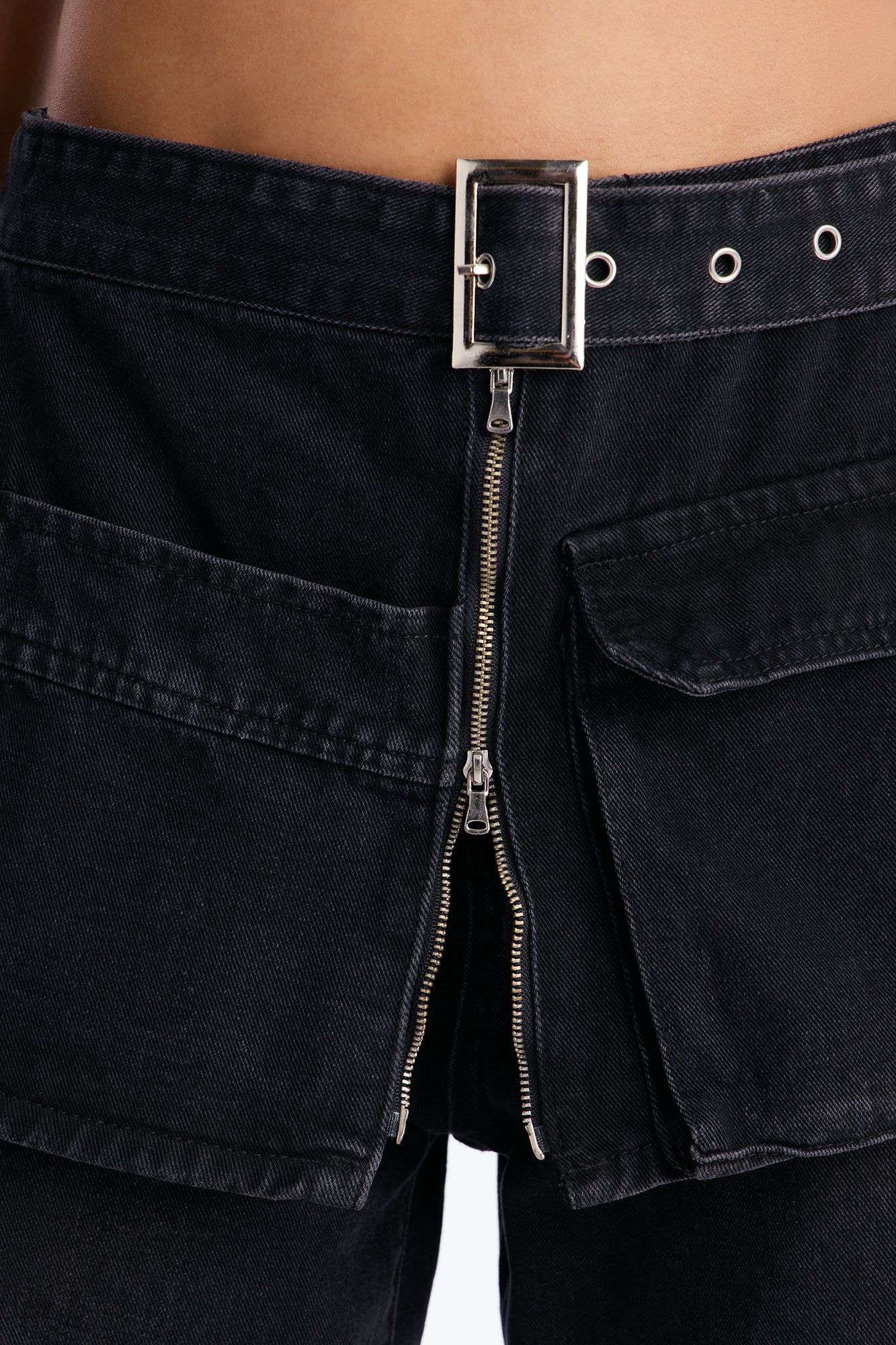 Maybe Tomorrow Overlay Jeans - Black - Image 3
