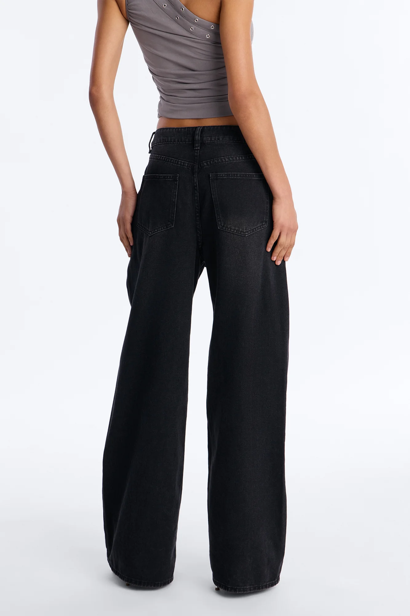 Maybe Tomorrow Overlay Jeans - Black - Image 4