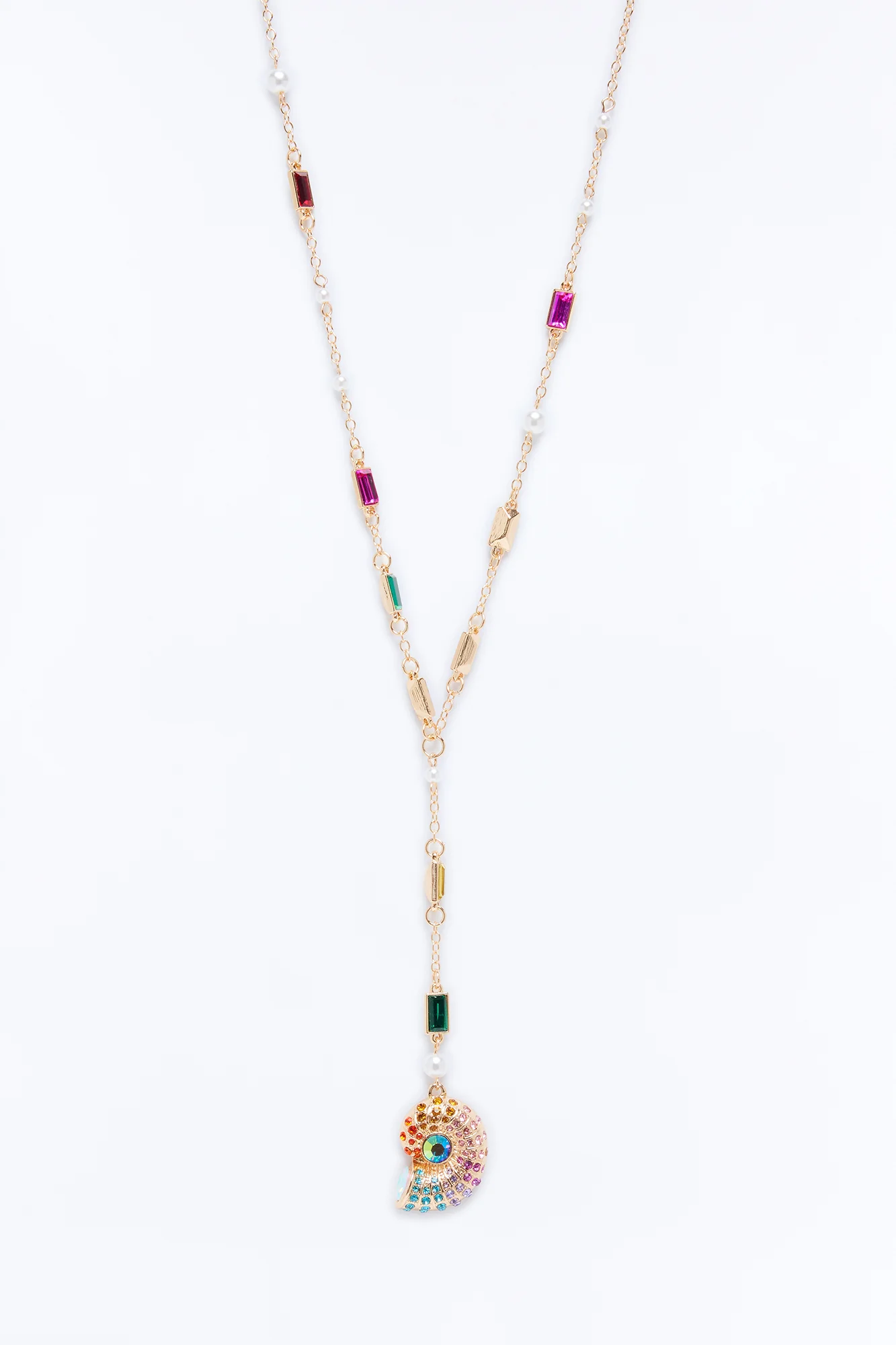 Mermaid Life Lariat Necklace - Multi Color - Image 3