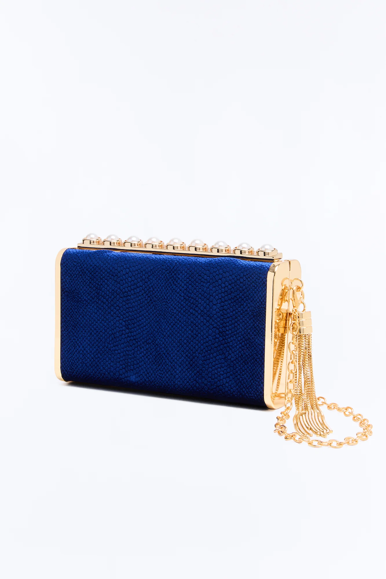 Midnight Siren Velvet Clutch - Blue - Image 4