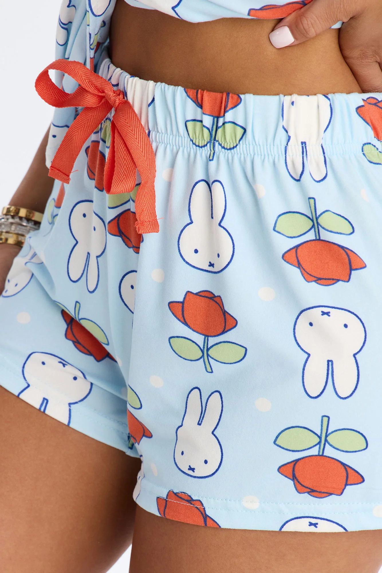 Miffy Floral PJ Short Set - Blue/combo - Image 2