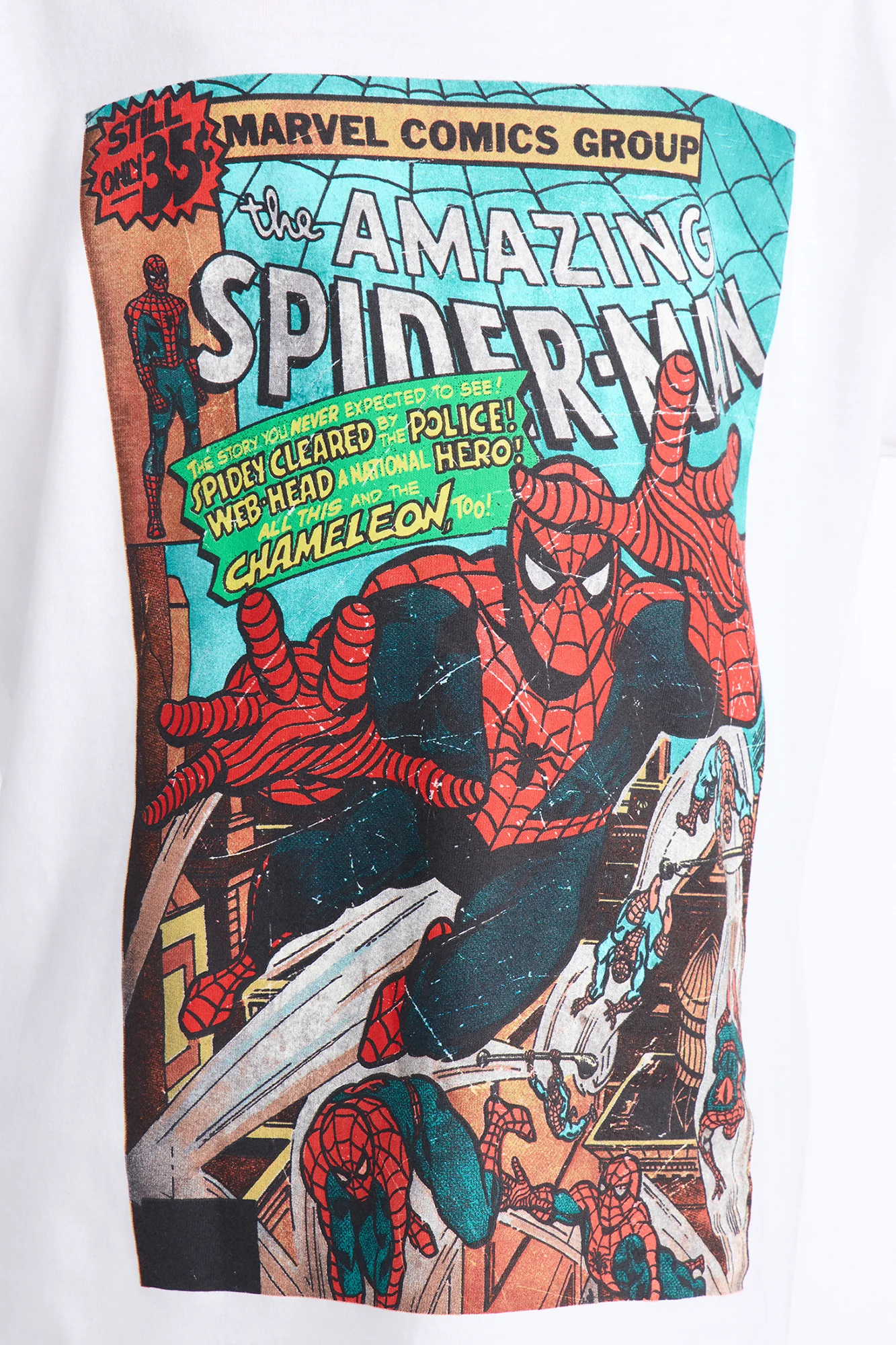 Mini Amazing Spiderman Comic Washed Tee - White/combo - Image 3