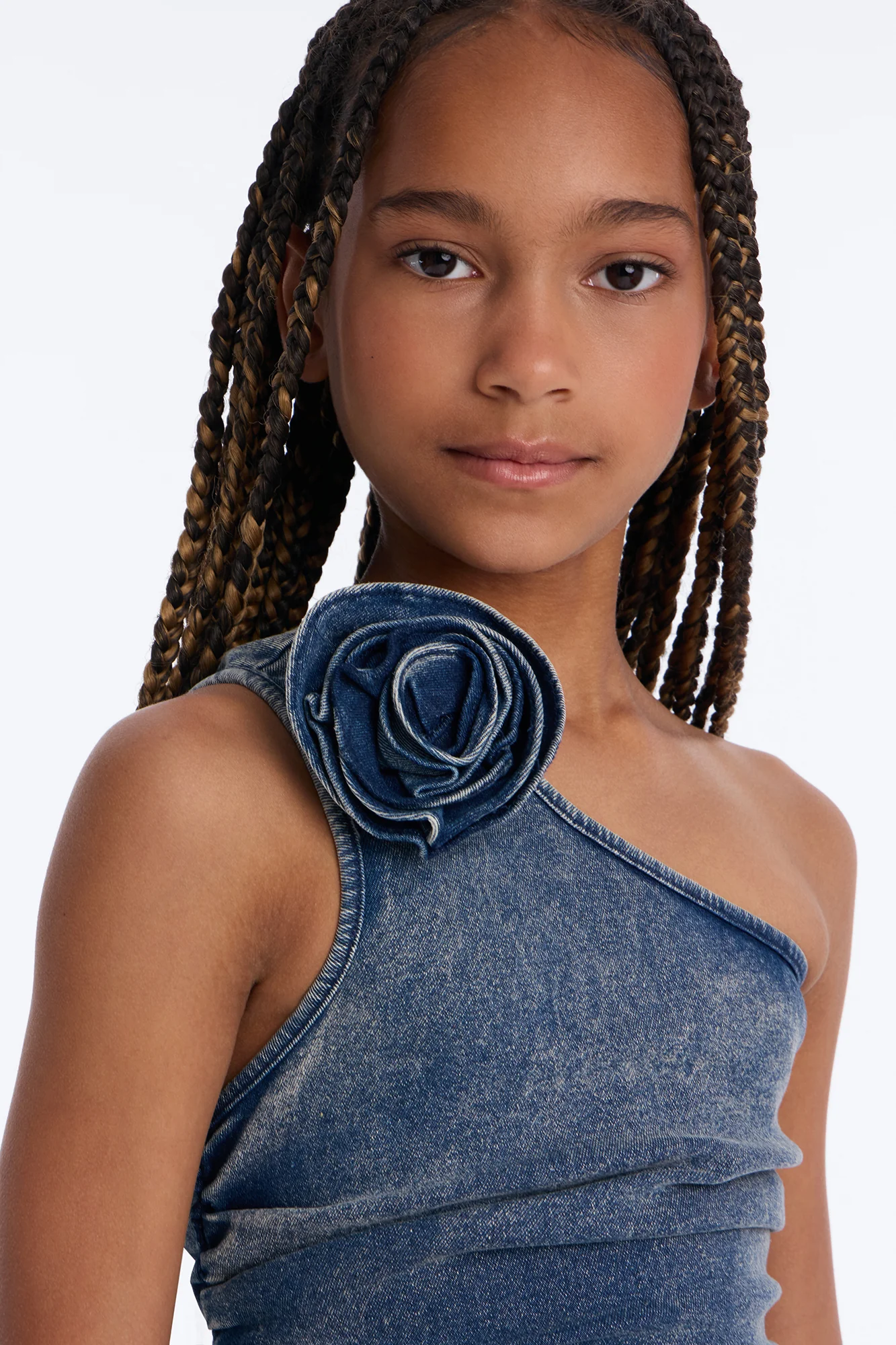 Mini Arianna Denim Dress - Dark Wash - Image 3