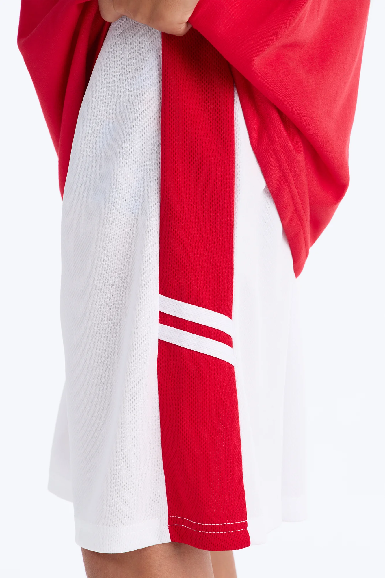Mini Basketball Bear Short Set - Red/combo - Image 3