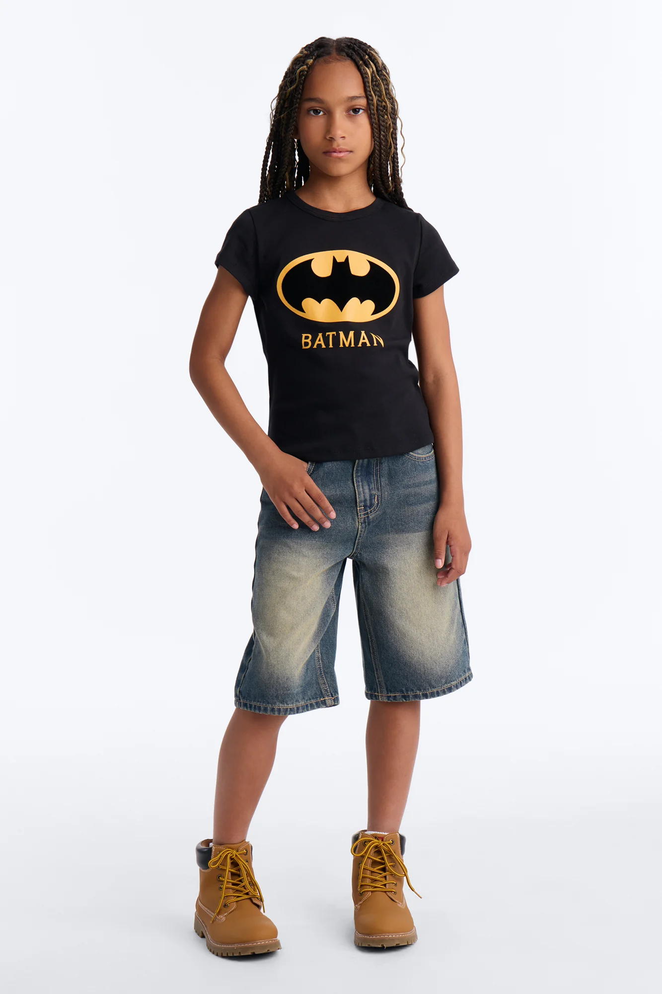 Mini Batman Baby Tee - Black