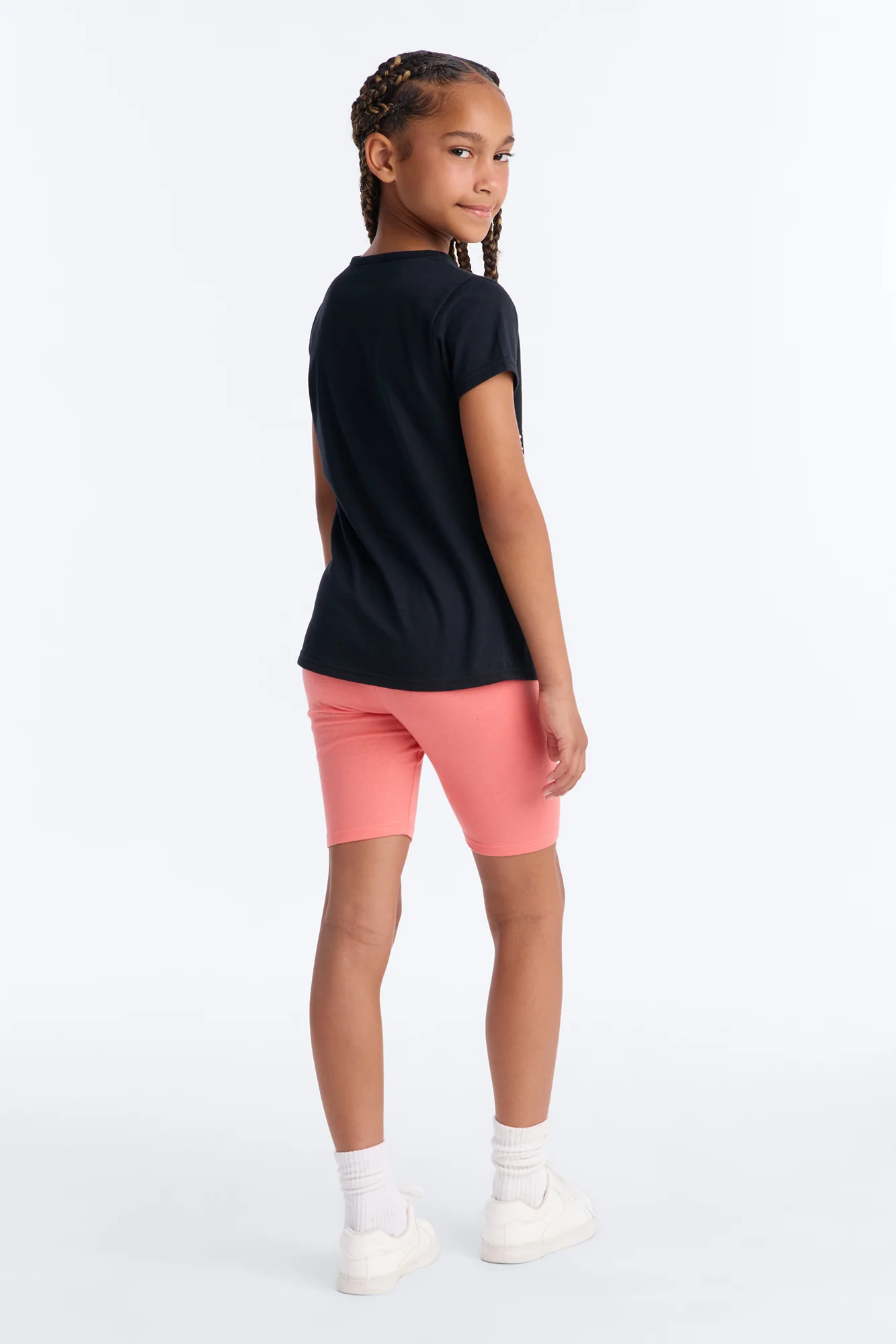 Mini Believe And Achieve Bike Short Set - Black/combo - Image 4