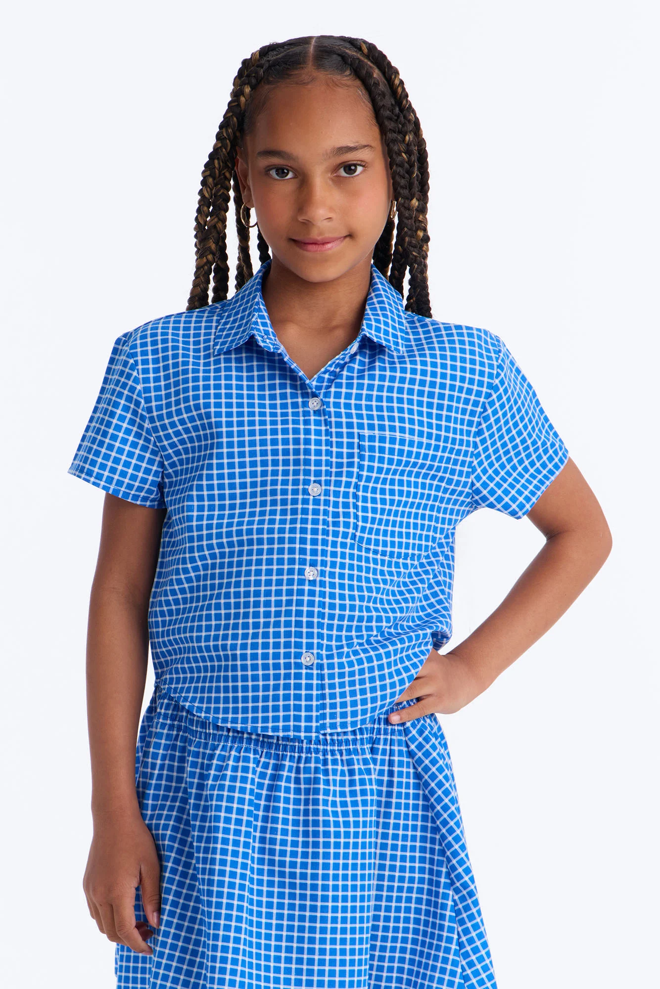 Mini Believe The Possibilities Skirt Set - Blue/combo - Image 2