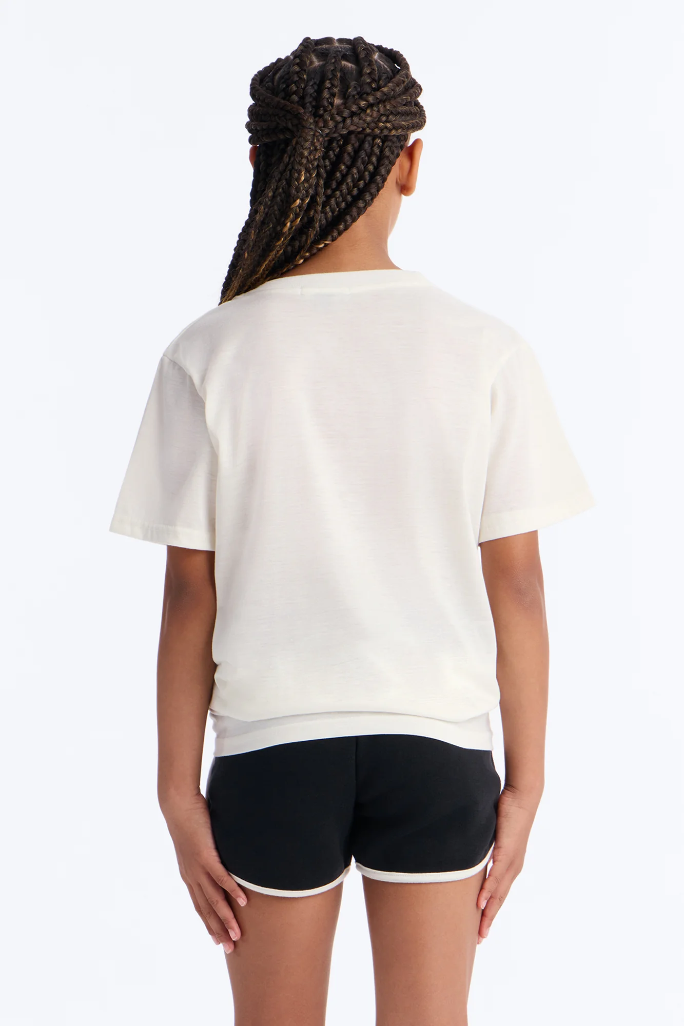 Mini Blessed Brat Short Set - White/Black - Image 5