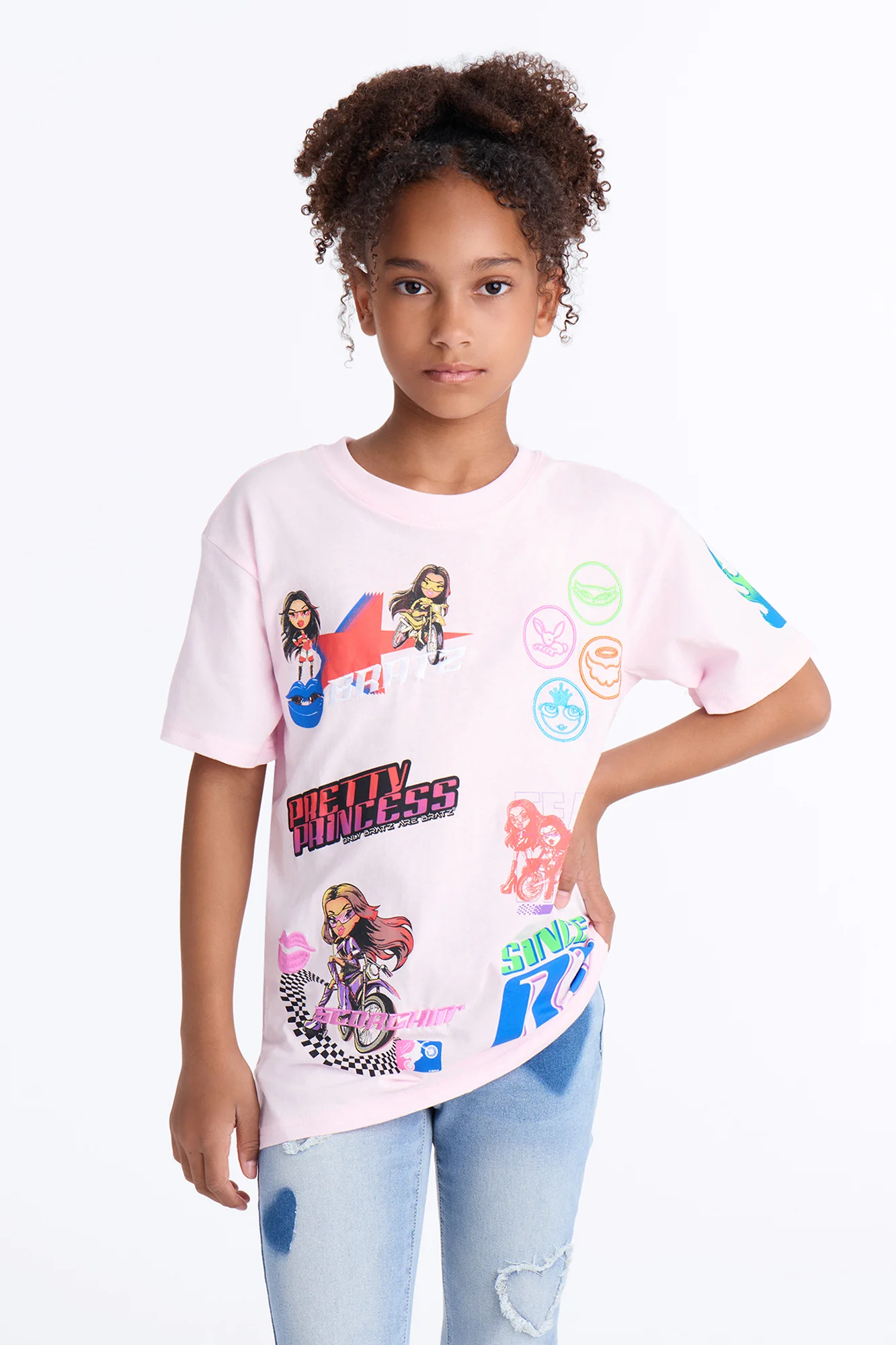 Mini Bratz Express Yourself Short Sleeve Tee - Pink - Image 3
