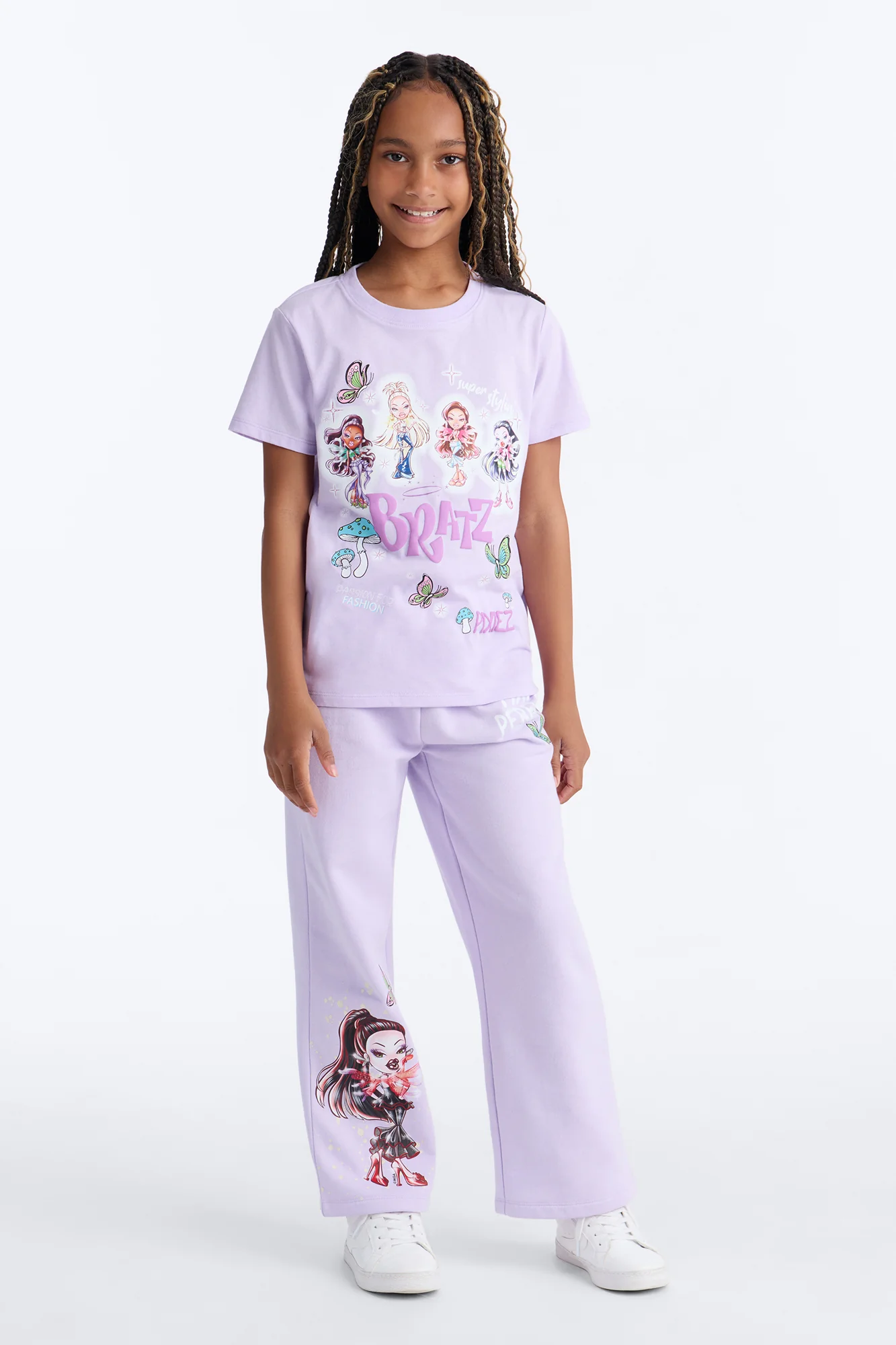 Mini Bratz Pixiez Wide Leg Pant Set - Purple