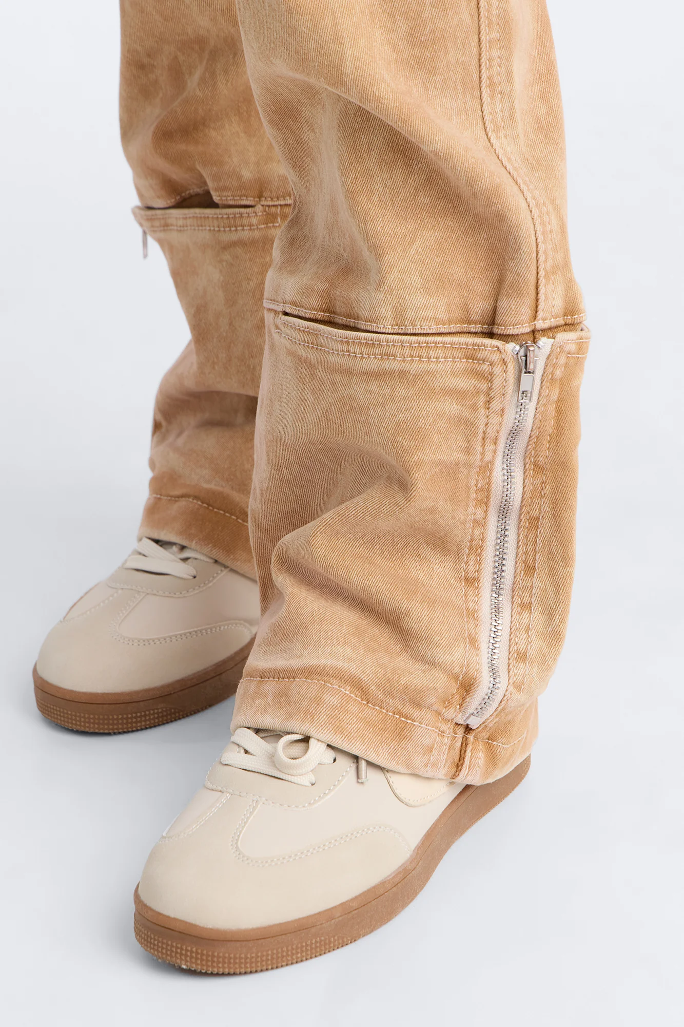 Mini Camden Cargo Utility Jeans - Tan - Image 3