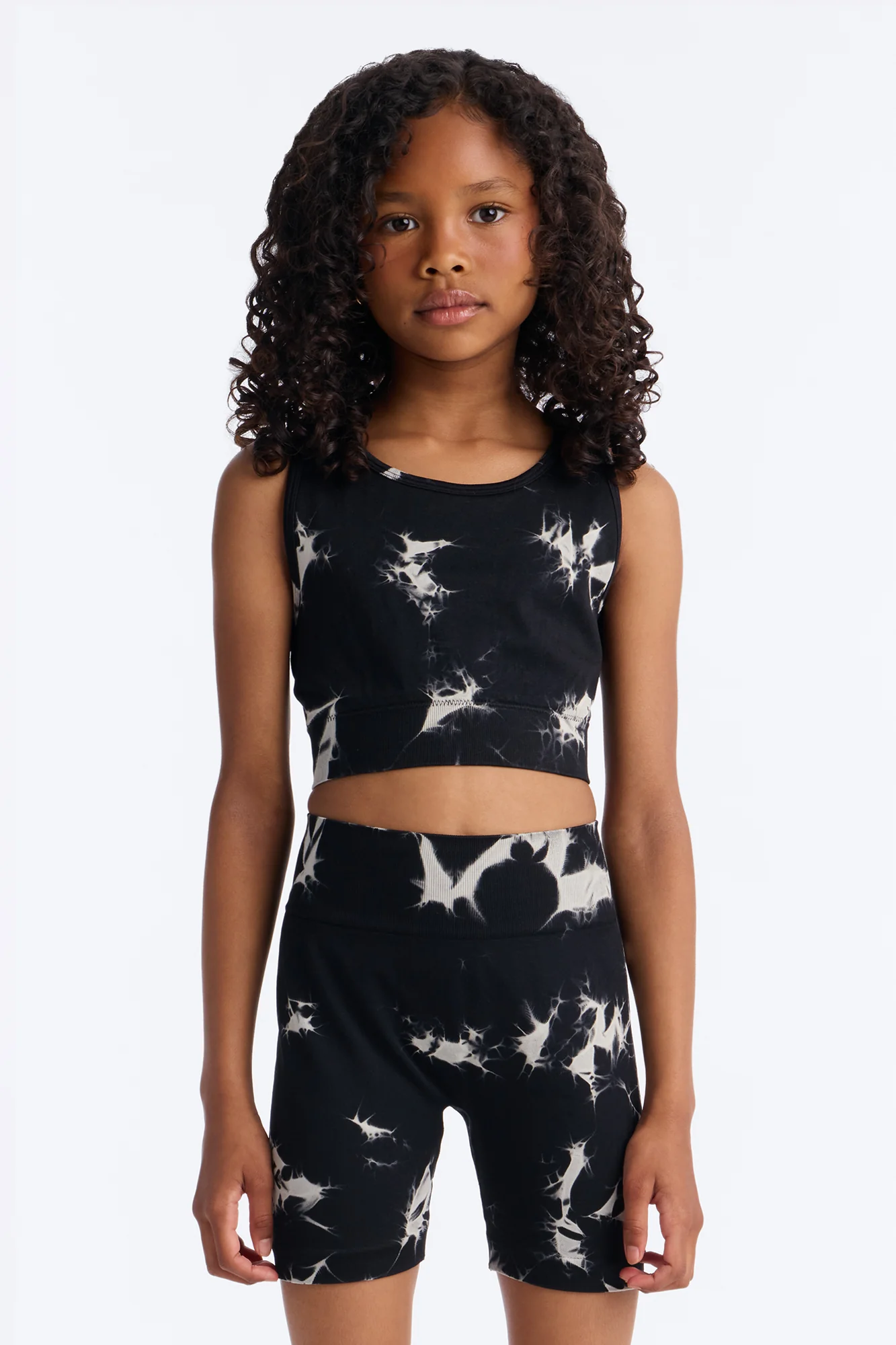 Mini Cassie Seamless Short Set - Black - Image 2