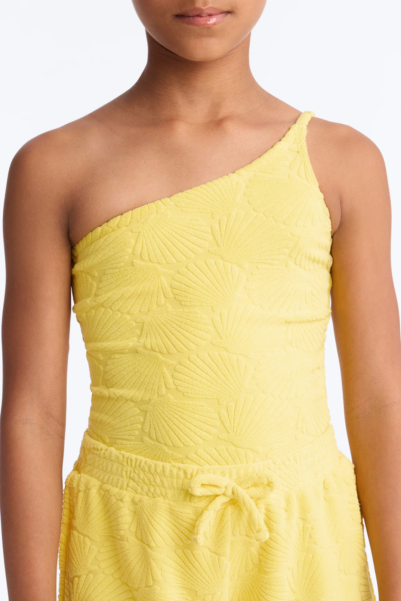 Mini Danielle Terry Cloth 3 Piece Short Set - Yellow - Image 4