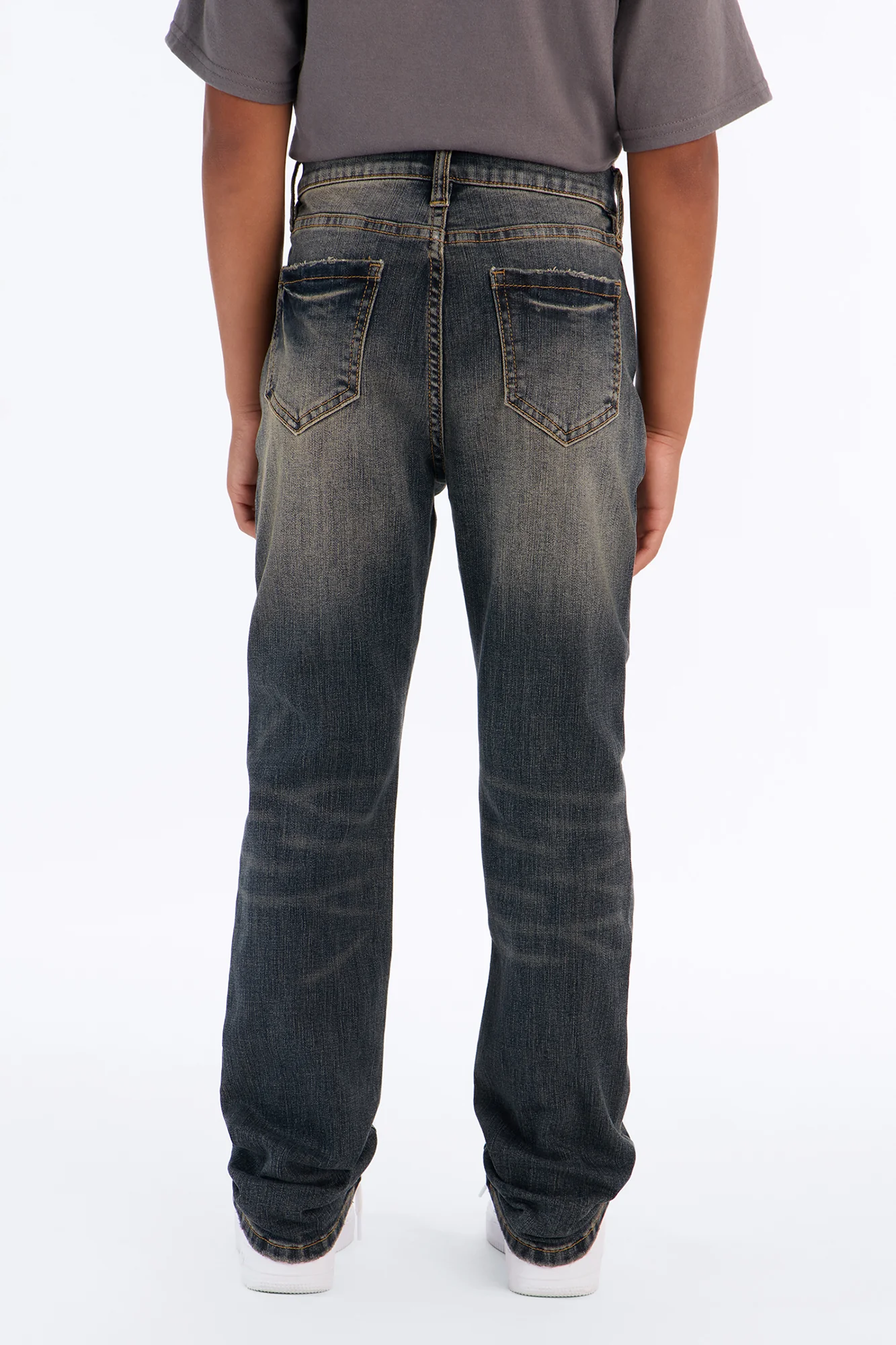 Mini Day To Day Distressed Slim Jeans - Dark Wash - Image 4